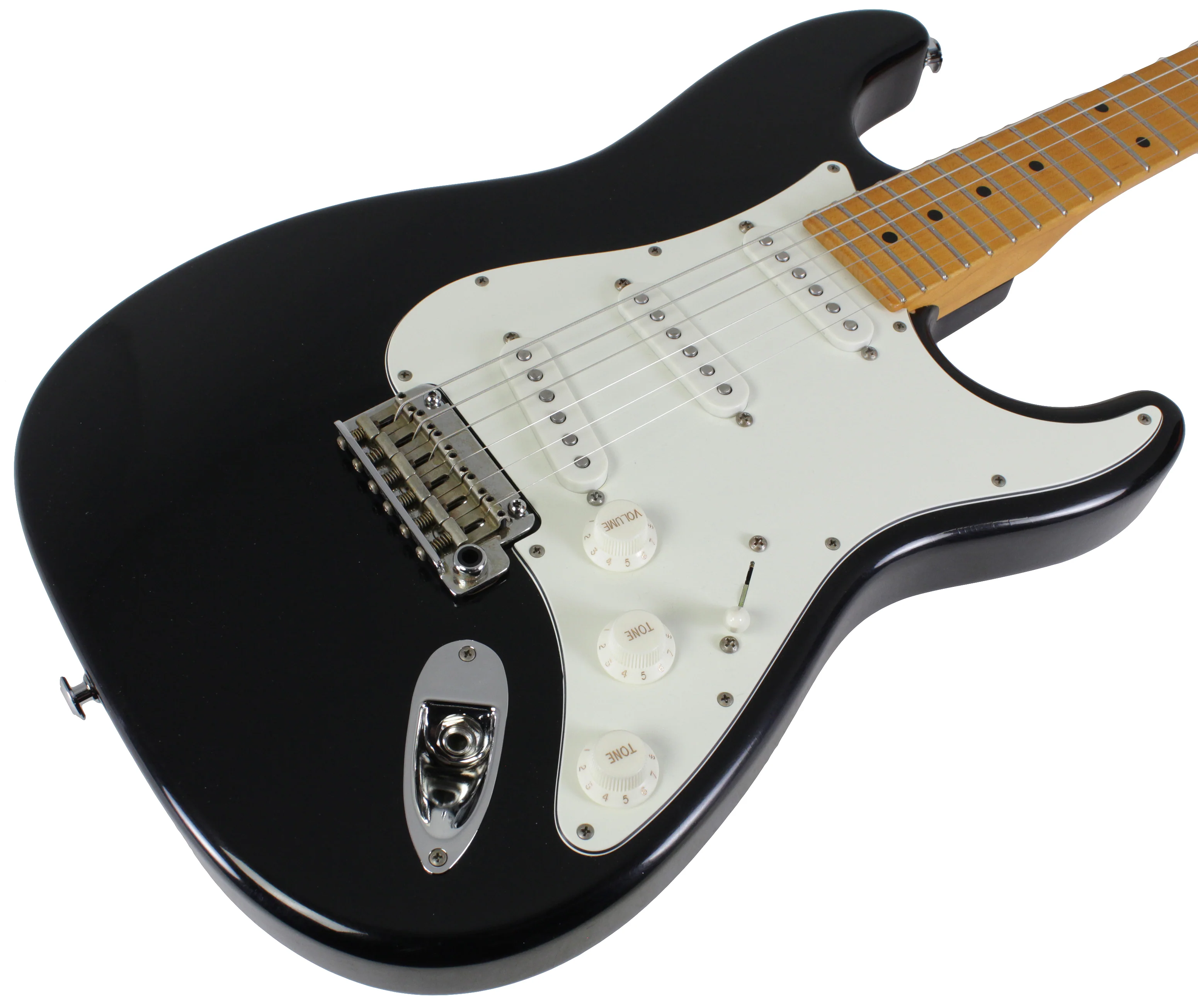 Suhr Classic S Antique Guitar, Black, Maple - Image 2