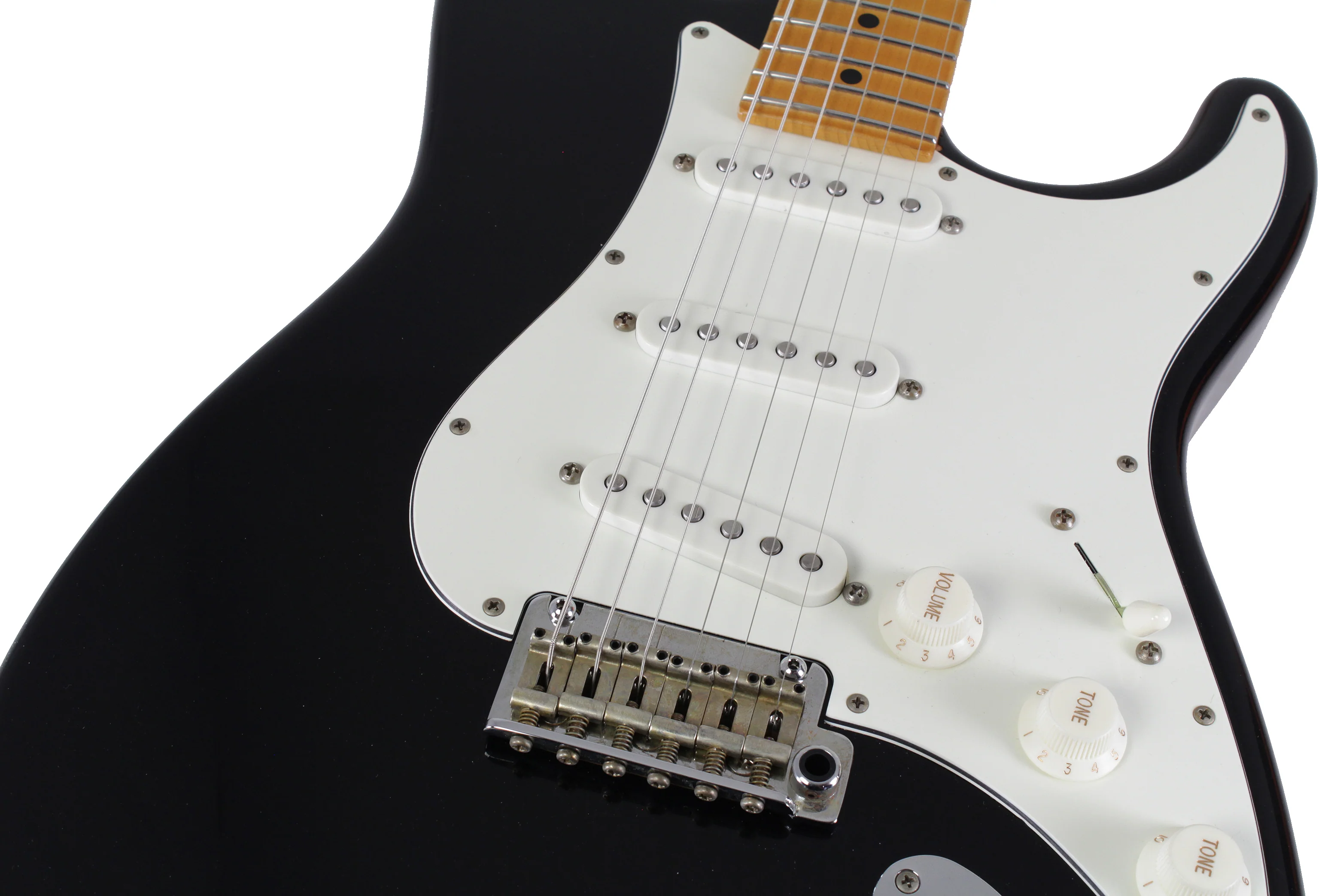 Suhr Classic S Antique Guitar, Black, Maple - Image 3