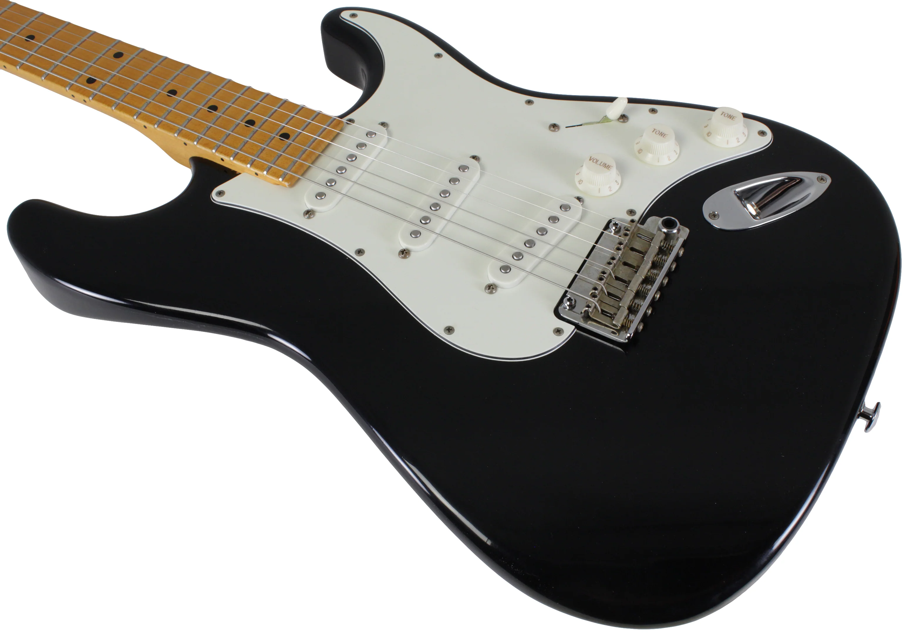 Suhr Classic S Antique Guitar, Black, Maple - Image 4