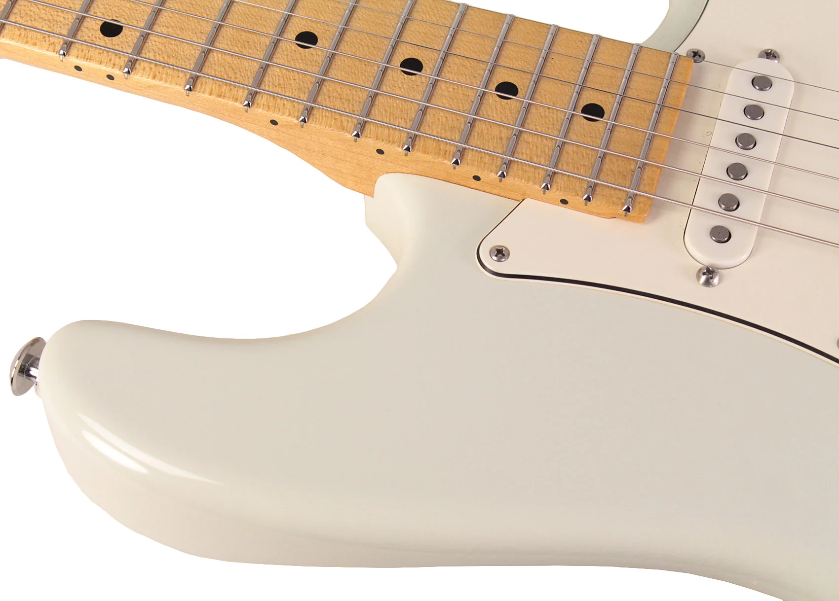Suhr Classic S Antique Guitar, Olympic White, Maple - Image 3