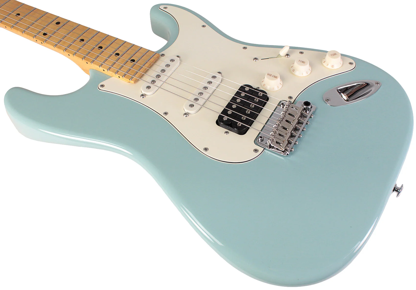 Suhr Classic S Antique Guitar, Sonic Blue, Maple, HSS - Image 4