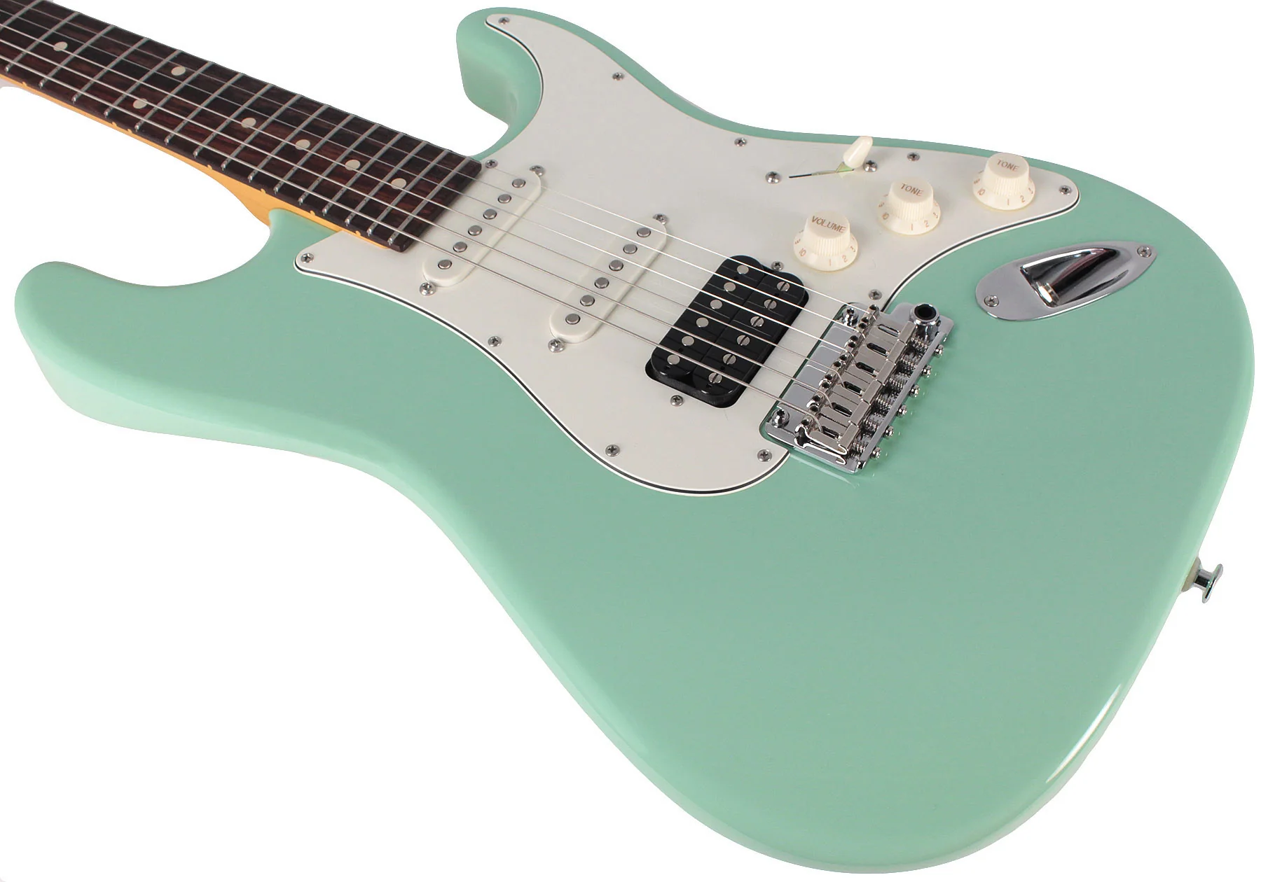 Suhr Classic S Antique Guitar, Surf Green, Rosewood, HSS - Image 4