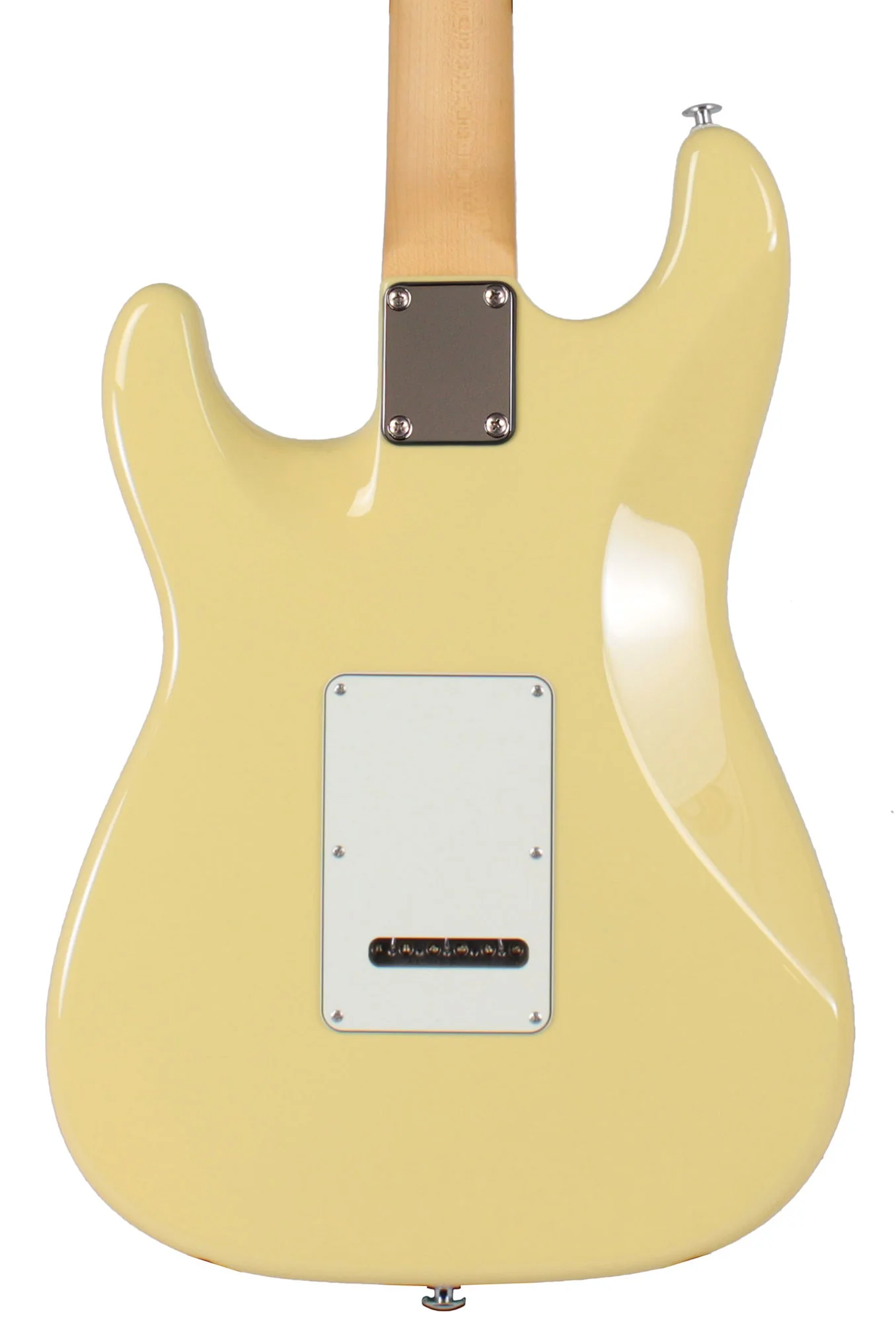 Suhr Classic S Antique Guitar, Vintage Yellow, Maple - Image 5