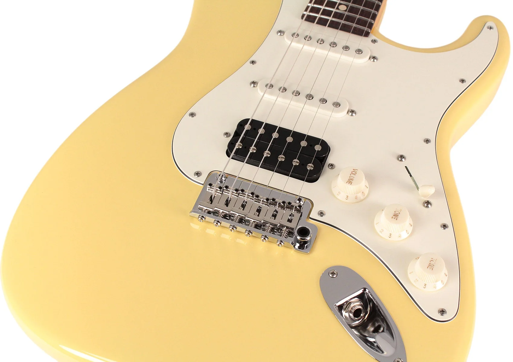 Suhr Classic S Antique Guitar, Vintage Yellow, Rosewood, HSS - Image 3