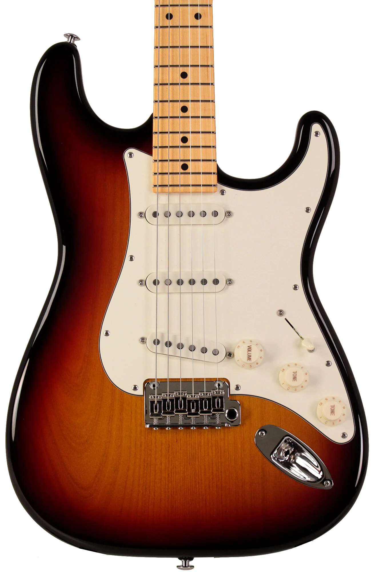 Suhr Classic S Guitar, 3 Tone Burst, Maple - Image 5