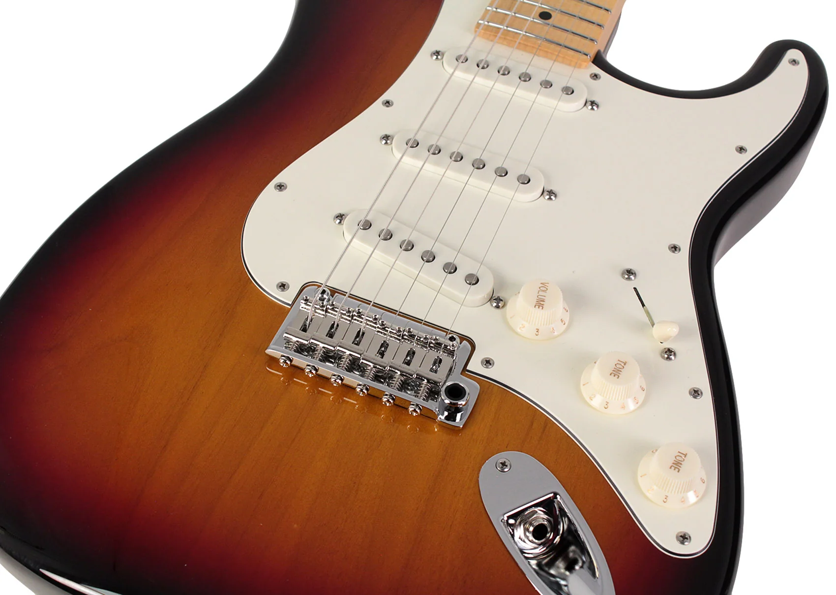 Suhr Classic S Guitar, 3 Tone Burst, Maple - Image 3