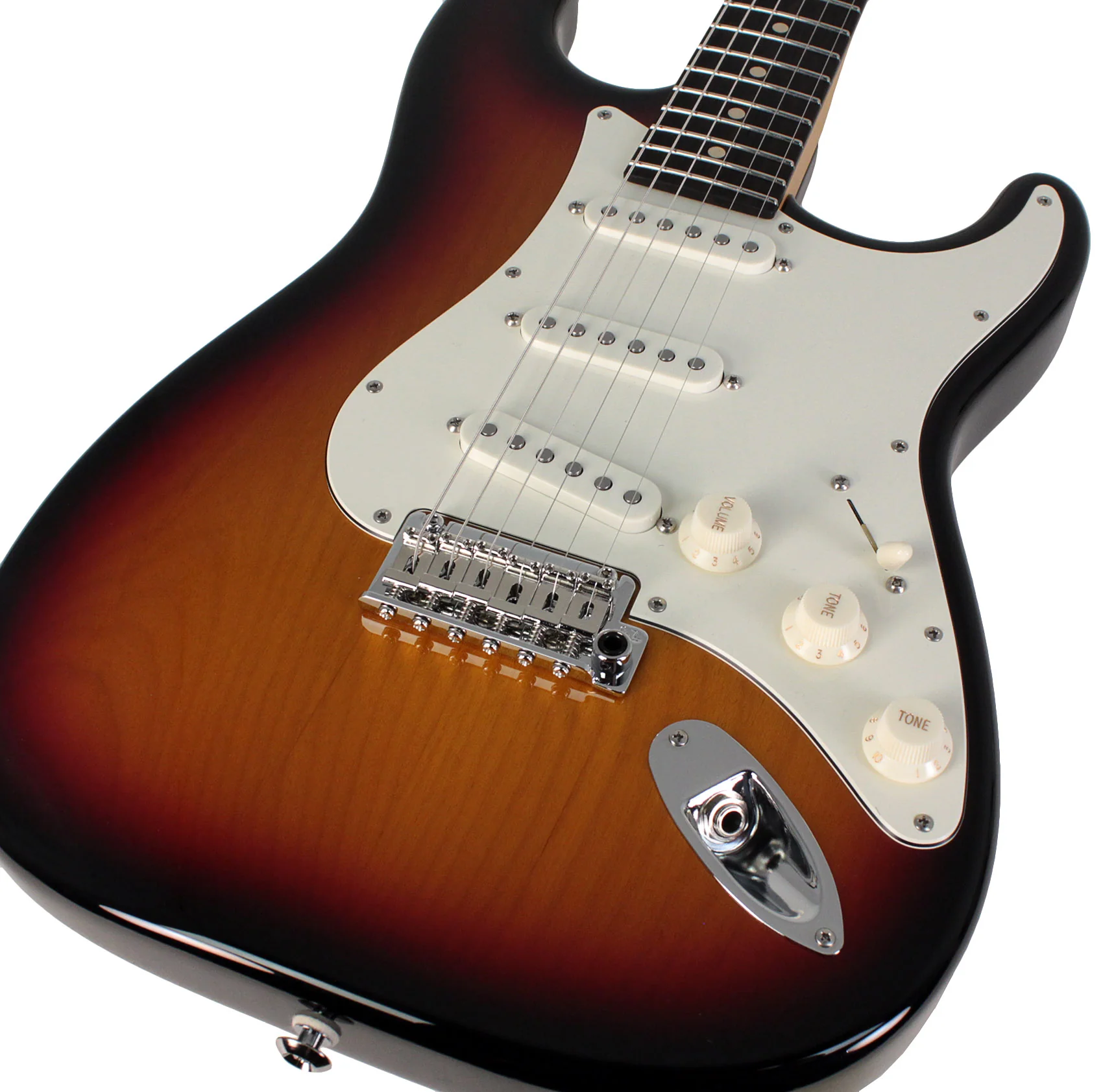 Suhr Classic S Guitar, 3 Tone Burst, Rosewood - Image 3