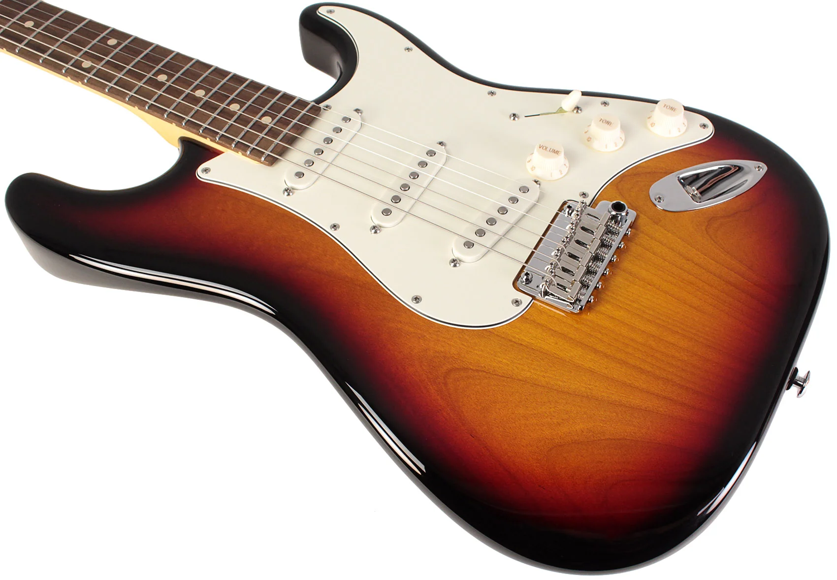 Suhr Classic S Guitar, 3 Tone Burst, Rosewood - Image 4