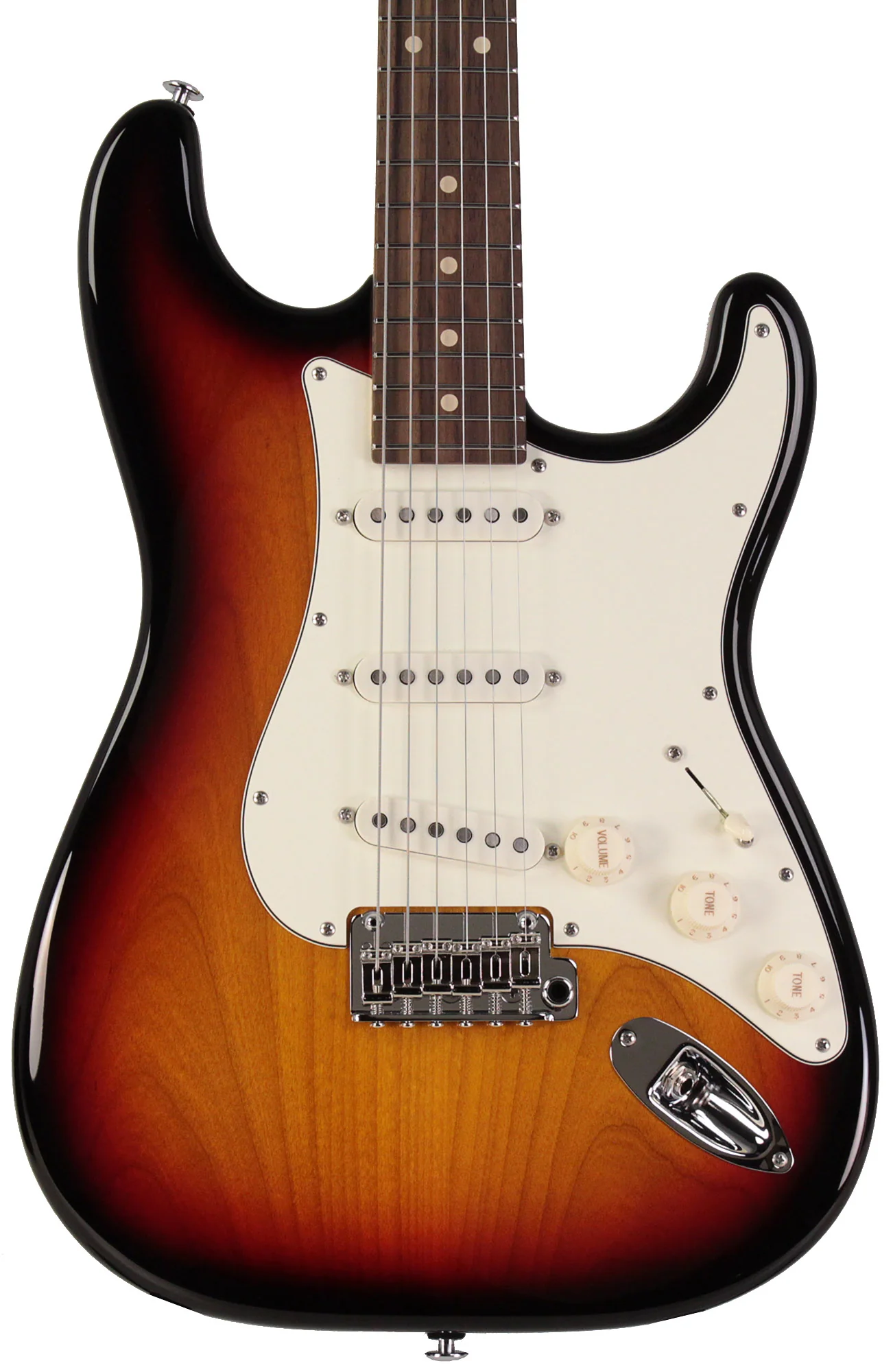 Suhr Classic S Guitar, 3 Tone Burst, Rosewood - Image 6