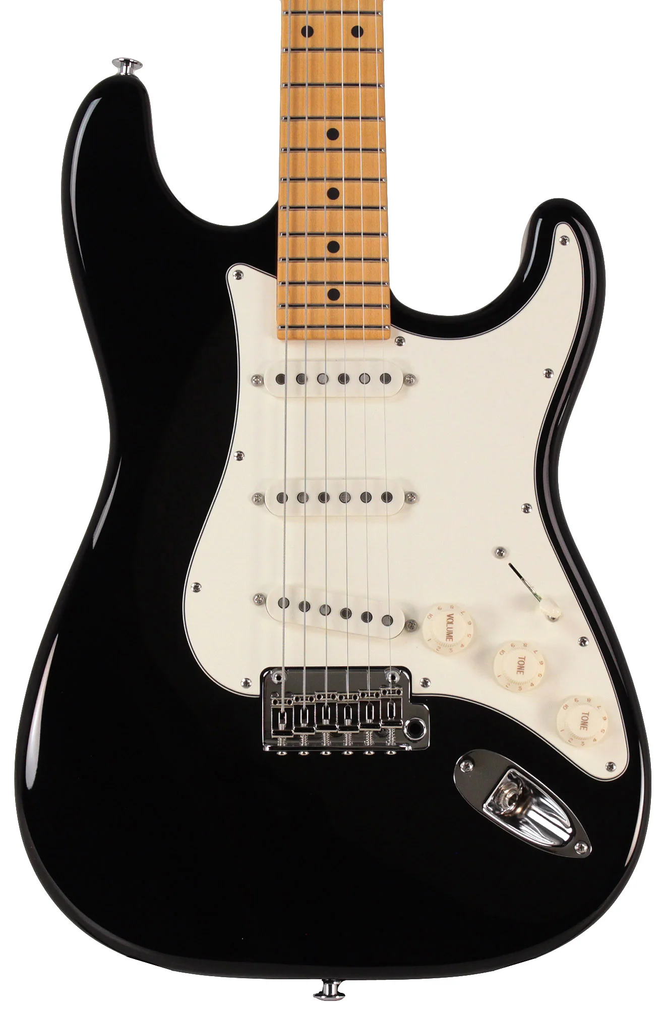 Suhr Classic S Guitar, Black, Maple - Image 5