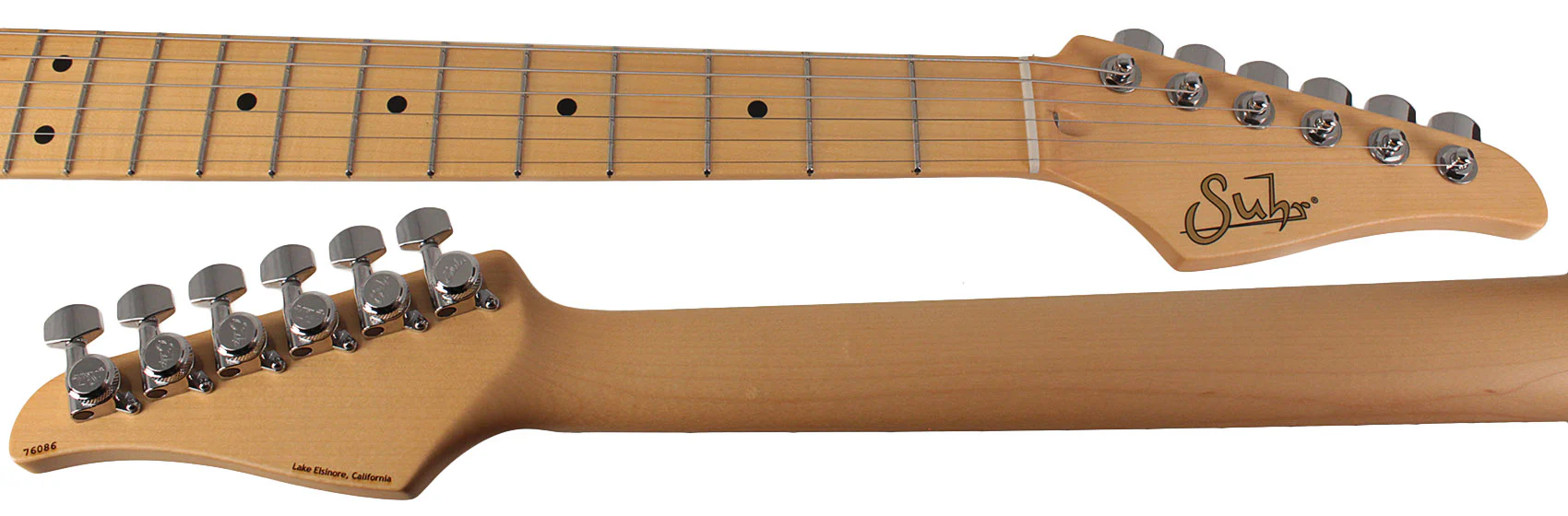 Suhr Classic S Guitar, Black, Maple - Image 8