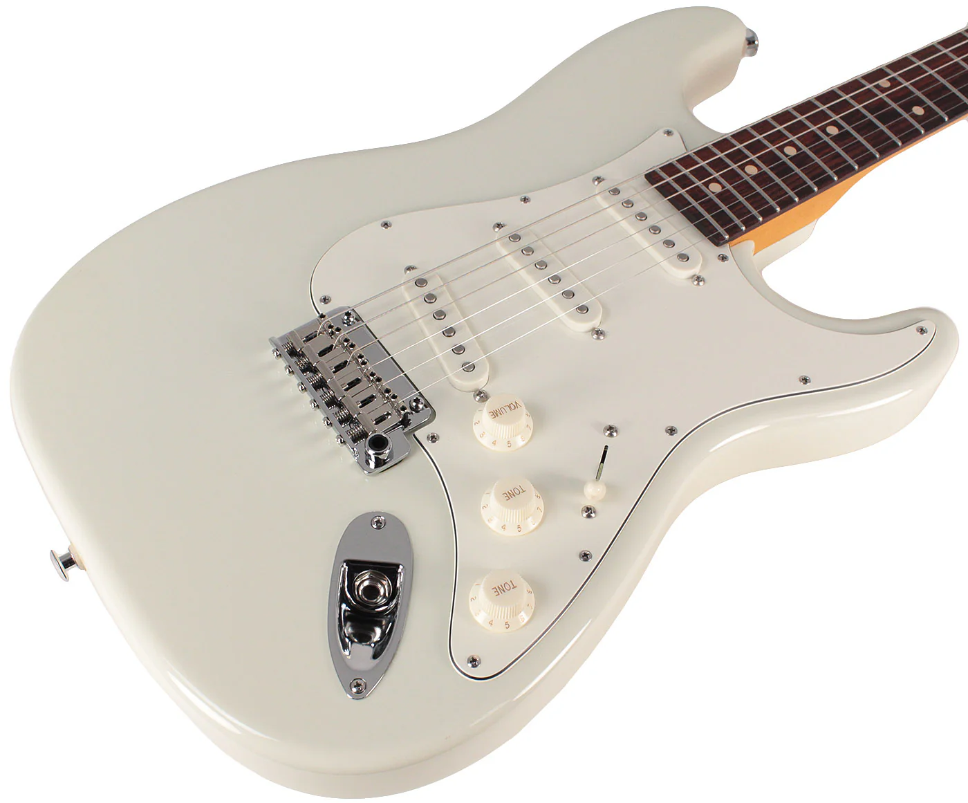 Suhr Classic S Guitar, Olympic White, Rosewood - Image 2