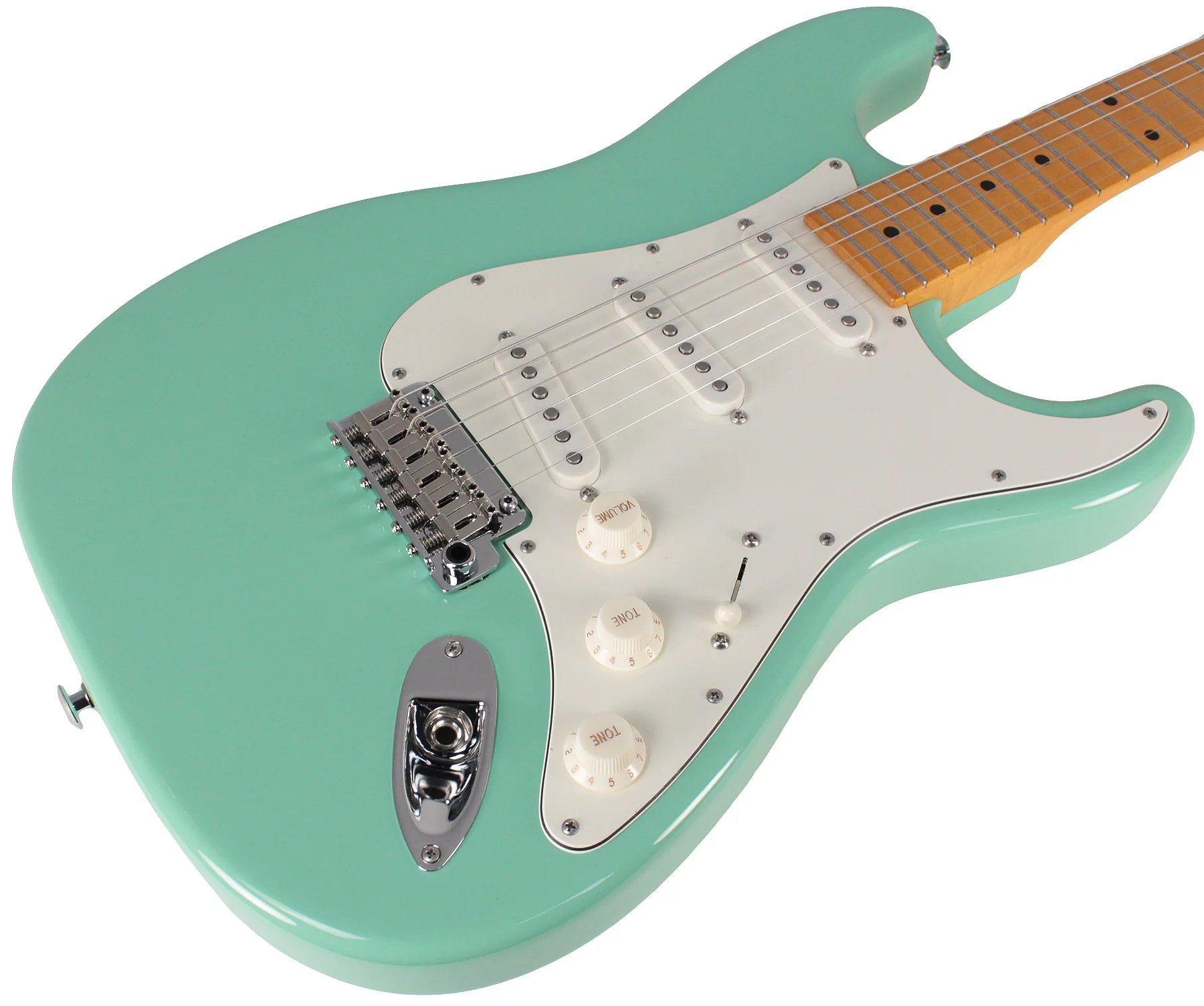 Suhr Classic S Guitar, Surf Green, Maple - Image 2
