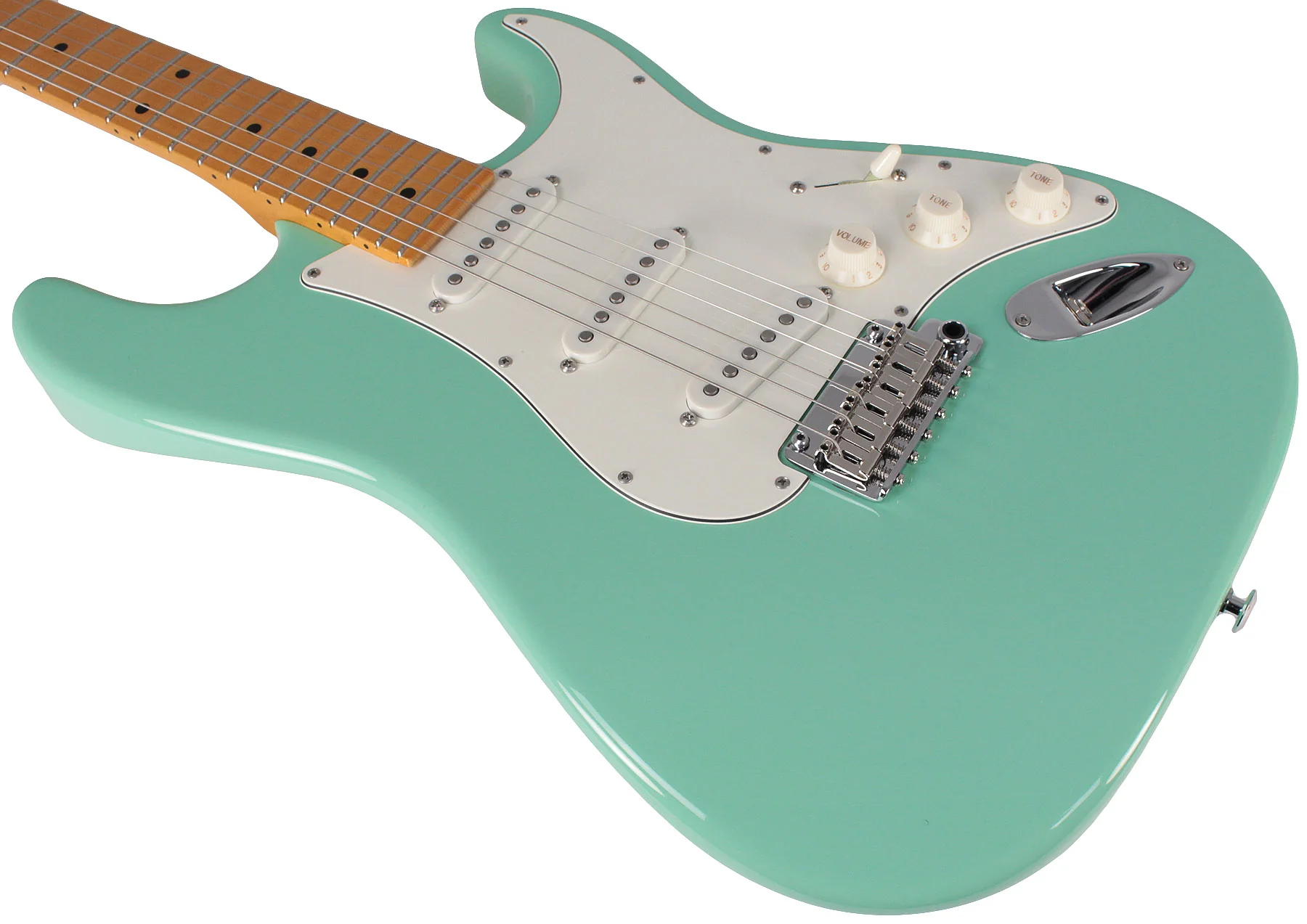 Suhr Classic S Guitar, Surf Green, Maple - Image 4