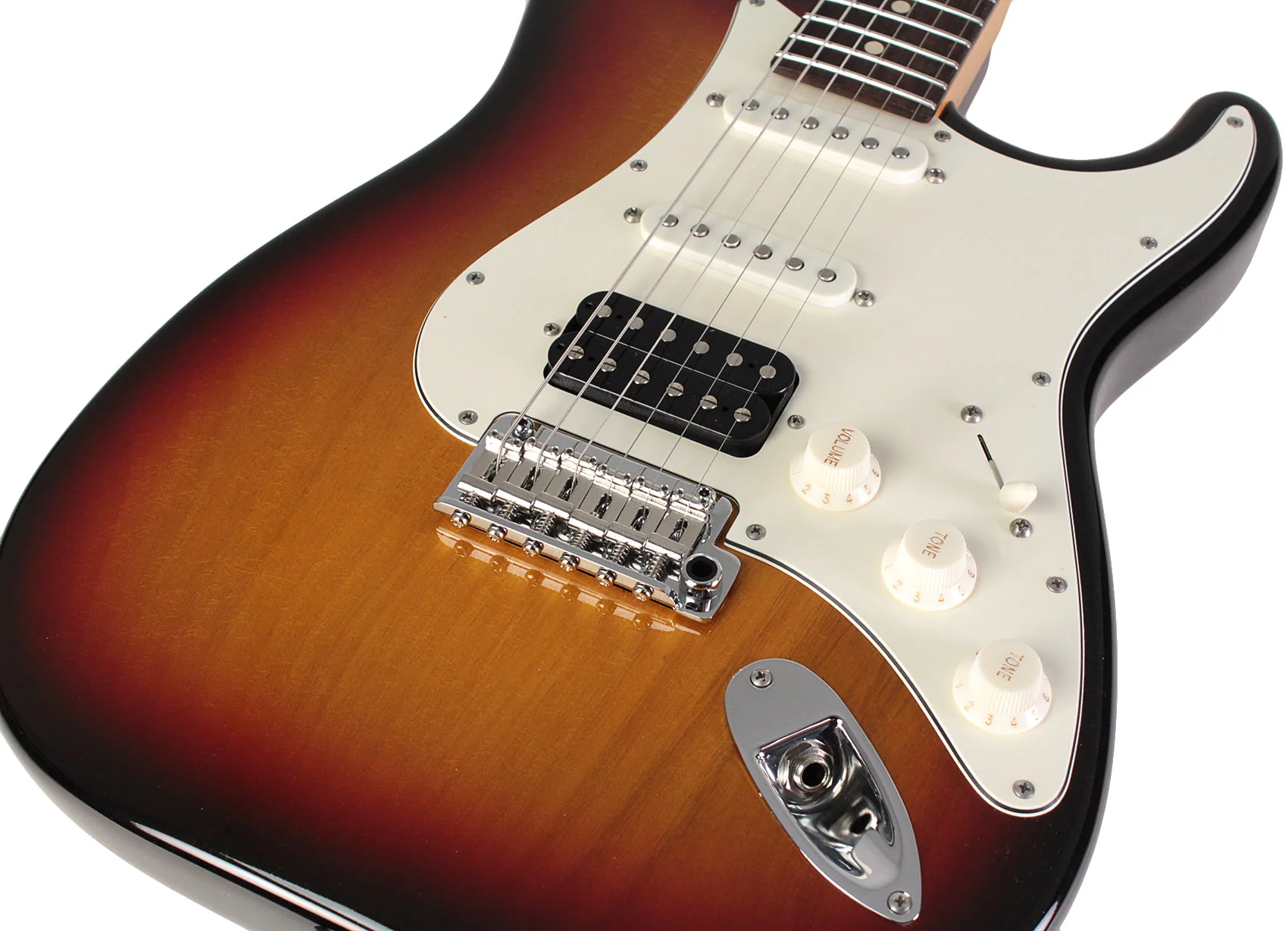 Suhr Classic S HSS Antique Guitar, 3-Tone Burst, Rosewood - Image 3