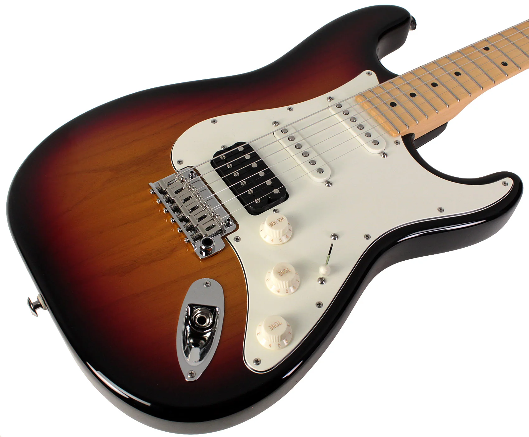 Suhr Classic S HSS Guitar, 3 Tone Burst, Maple - Image 2