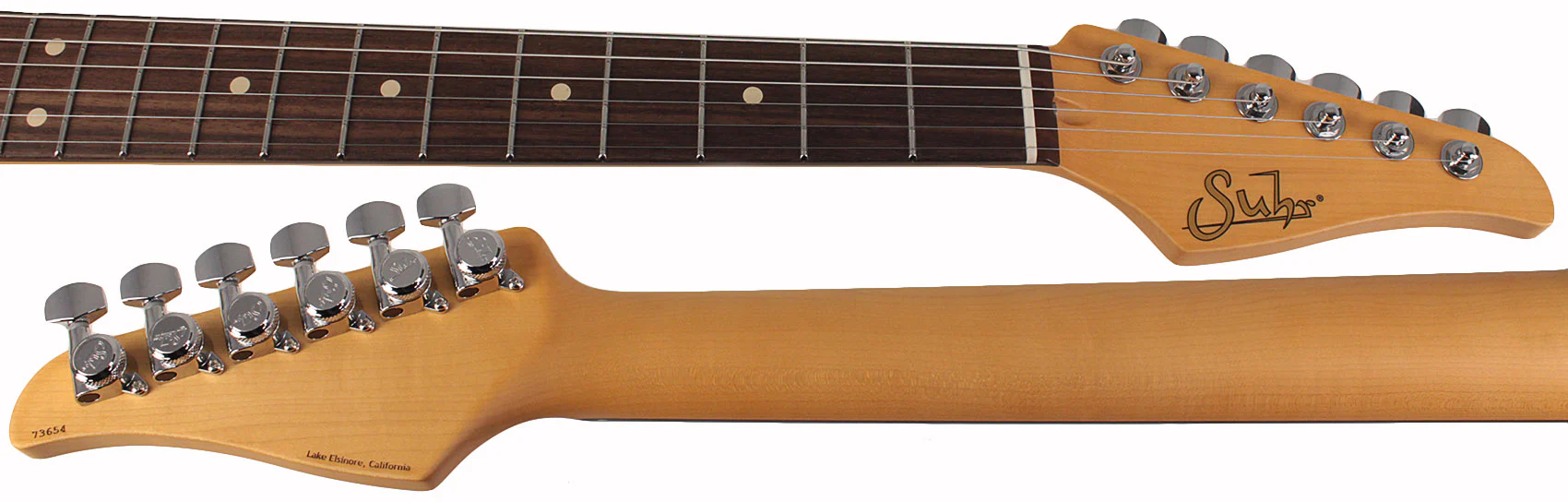 Suhr Classic S HSS Guitar, 3 Tone Burst, Rosewood - Image 8