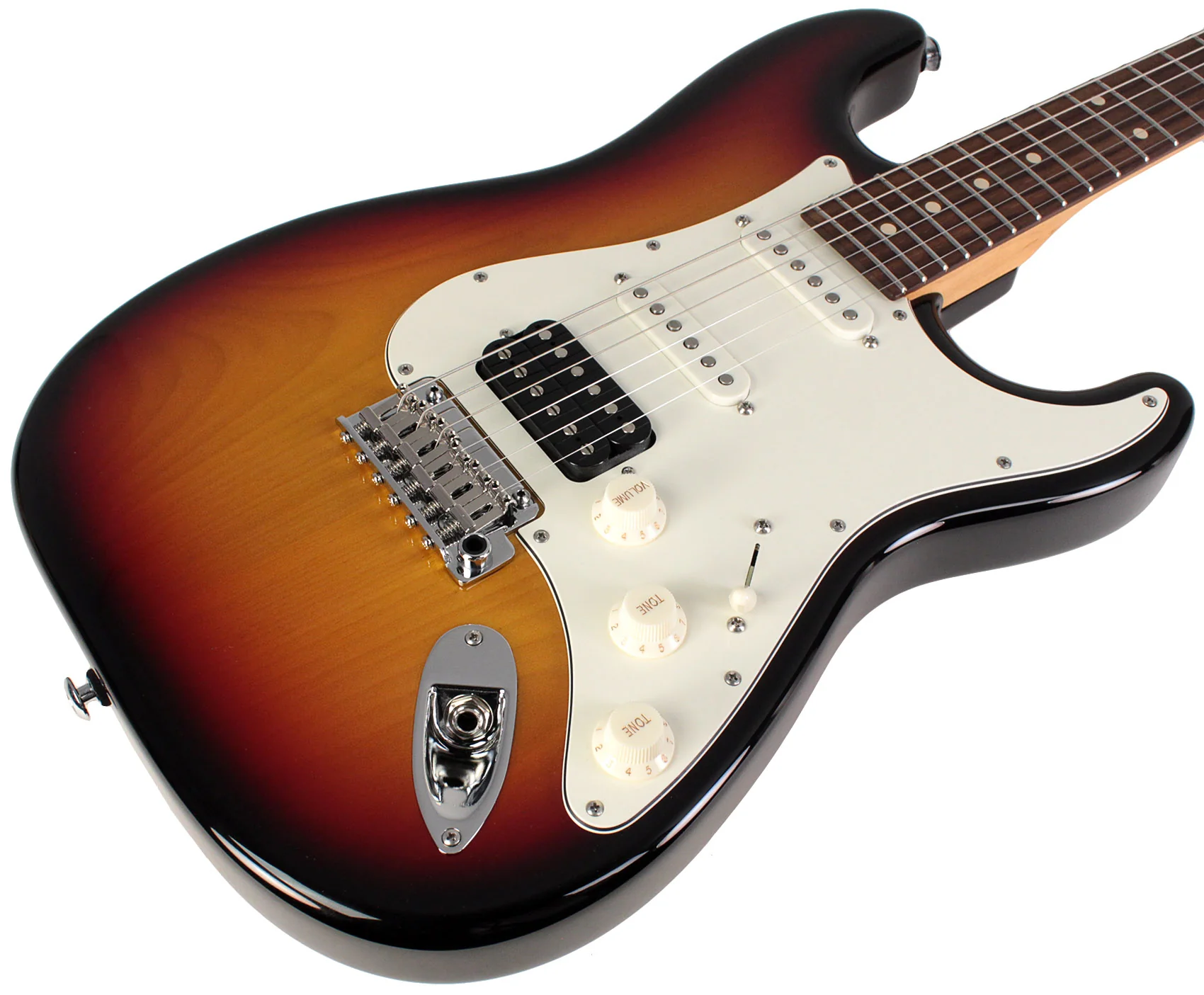 Suhr Classic S HSS Guitar, 3 Tone Burst, Rosewood - Image 2