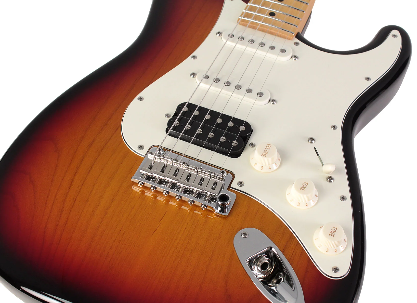 Suhr Classic S HSS Guitar, 3 Tone Burst, Maple - Image 3
