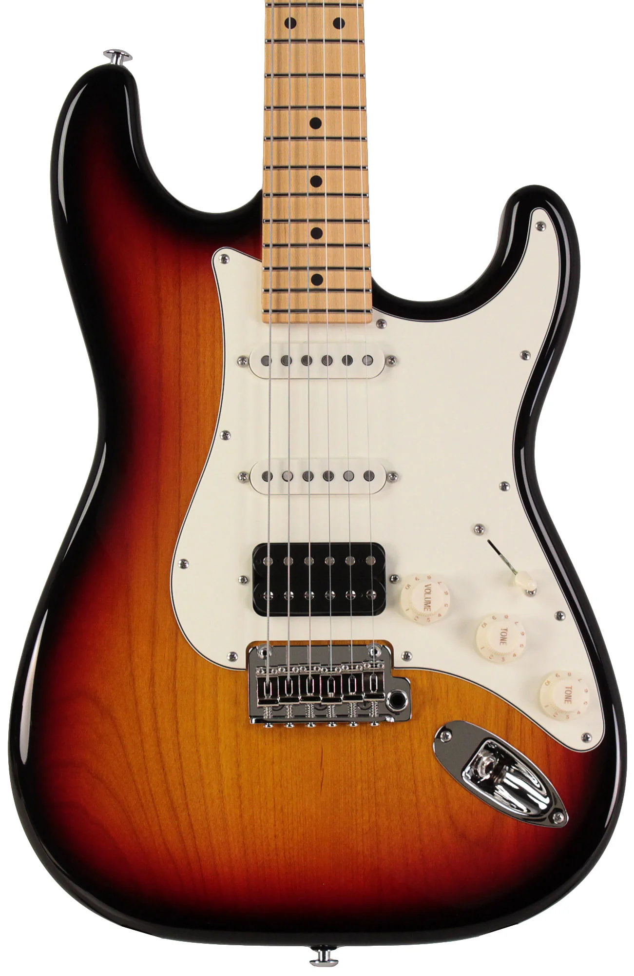 Suhr Classic S HSS Guitar, 3 Tone Burst, Maple - Image 6