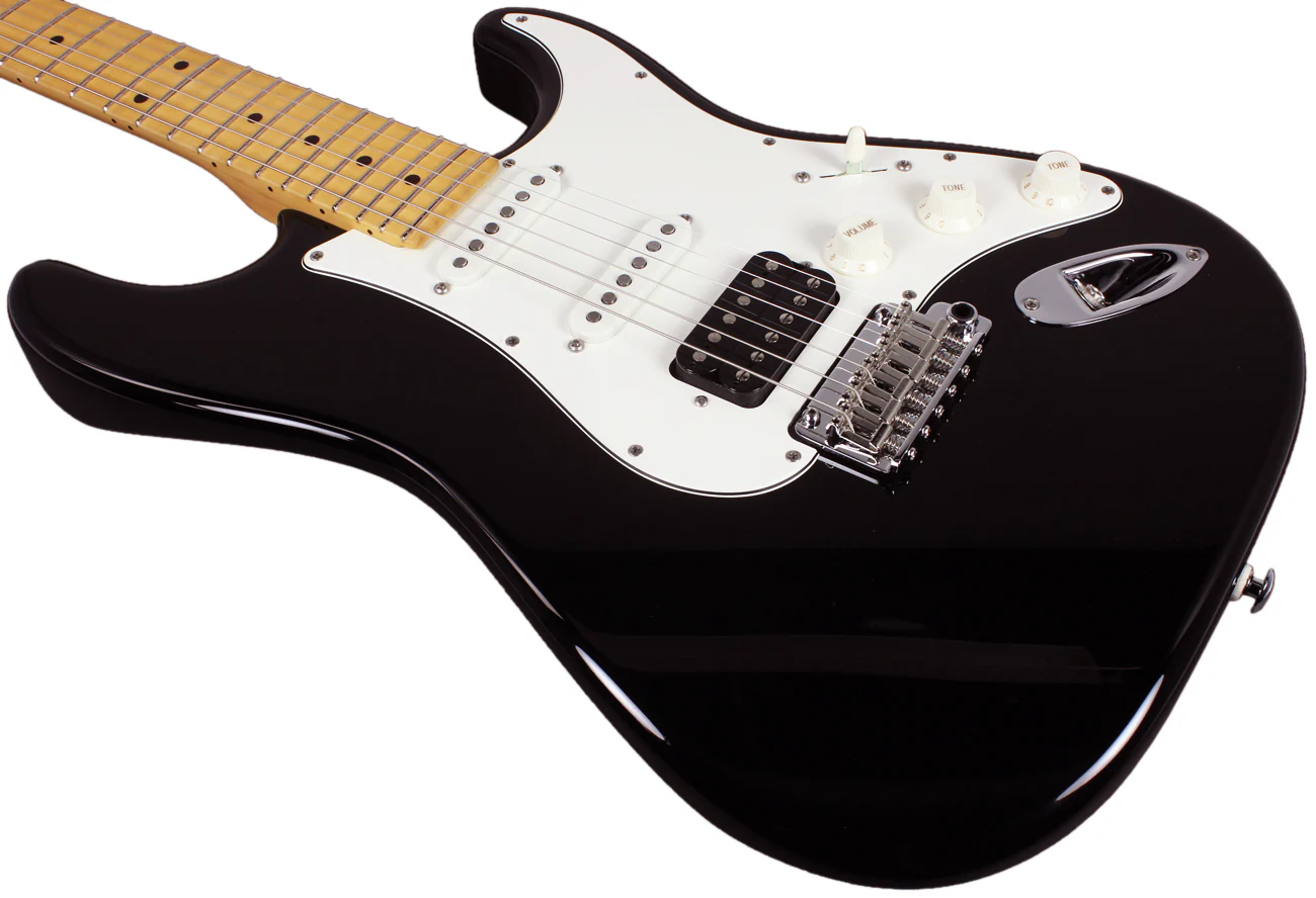Suhr Classic S HSS Guitar, Black, Maple - Image 4