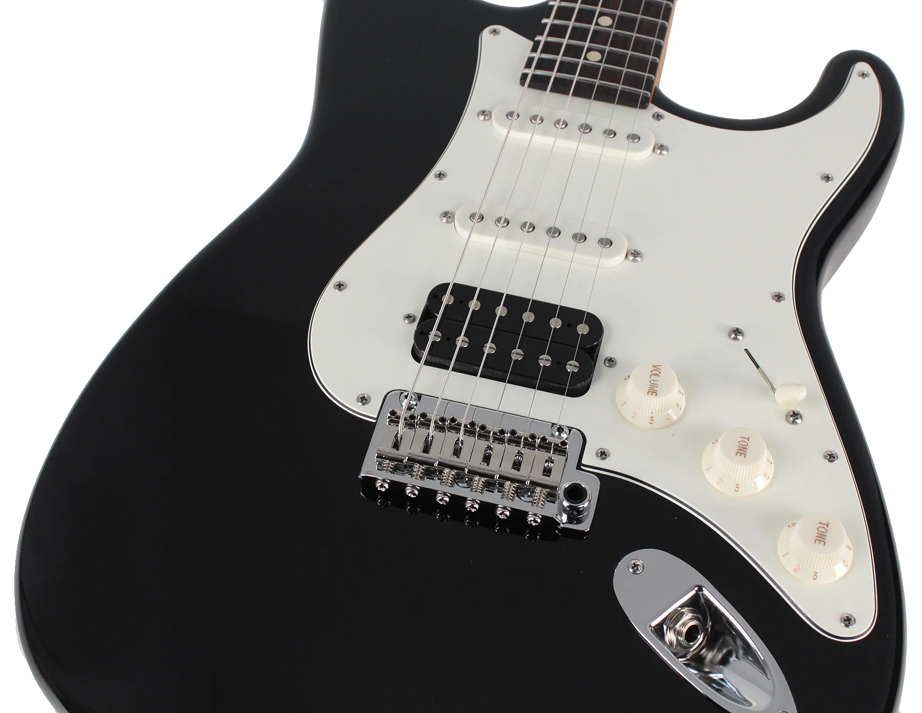 Suhr Classic S HSS Guitar, Black, Rosewood - Image 3
