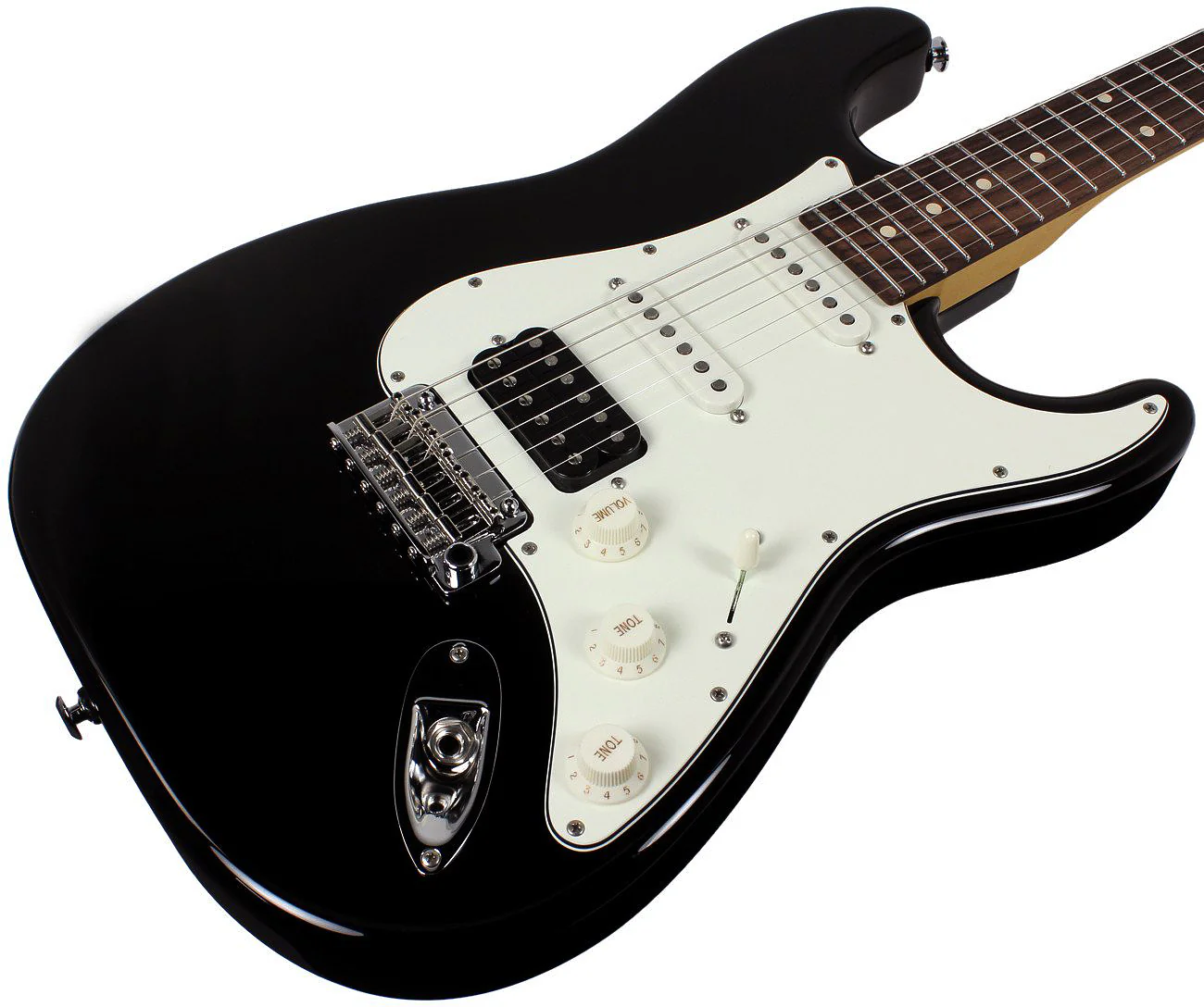 Suhr Classic S HSS Guitar, Black, Rosewood - Image 2