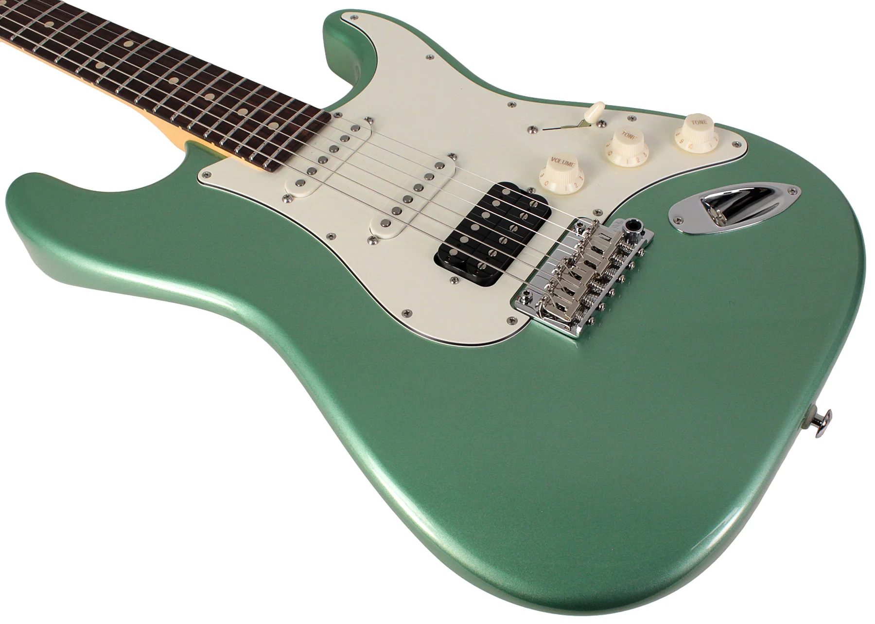 Suhr Classic S HSS Guitar, Cactus Green Metallic, Rosewood - Image 4
