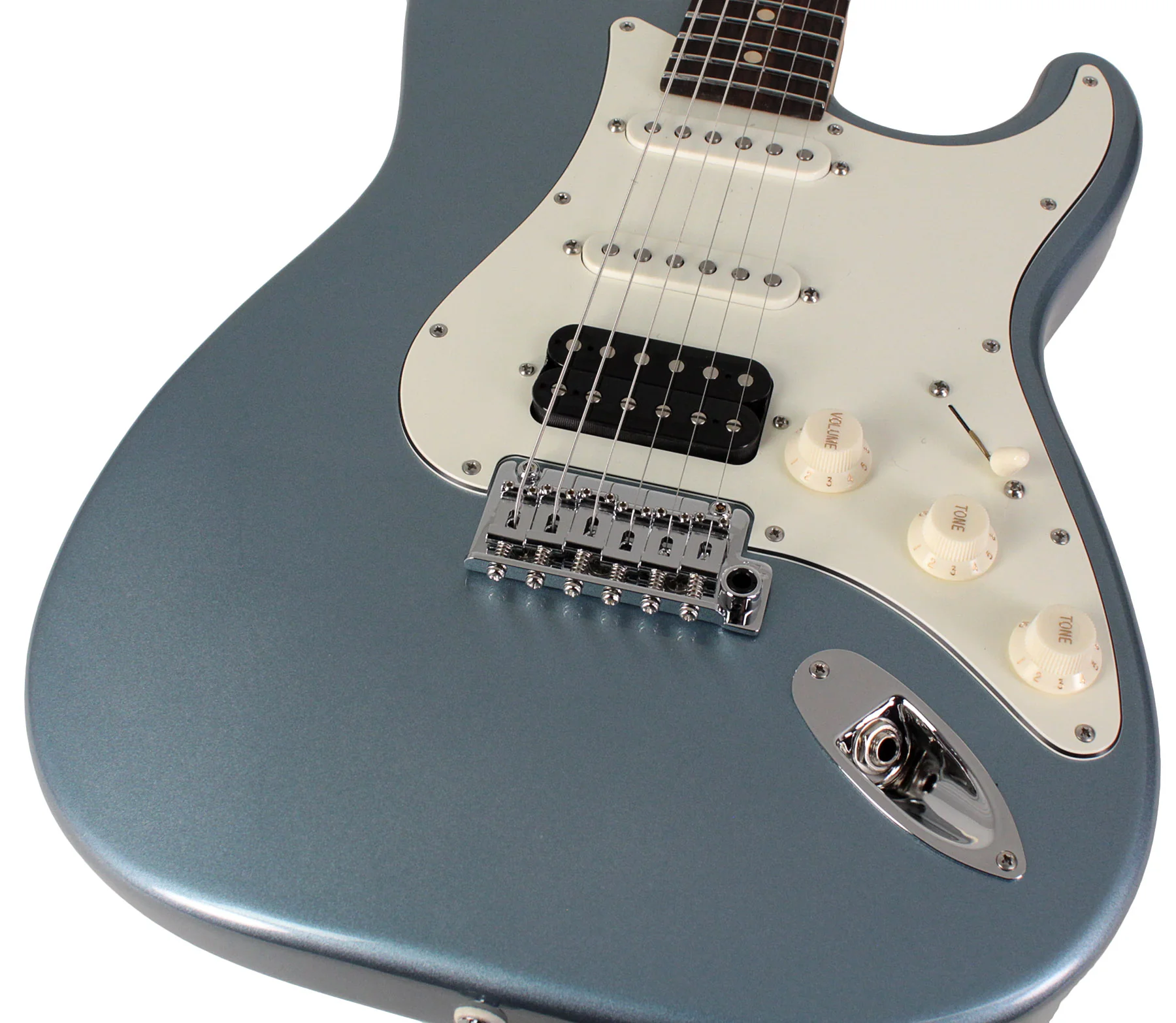 Suhr Classic S HSS Guitar, Ice Blue Metallic, Rosewood - Image 3