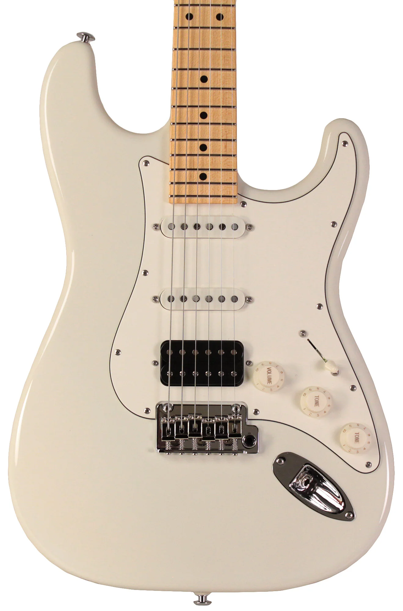 Suhr Classic S HSS Guitar, Olympic White, Maple - Image 6