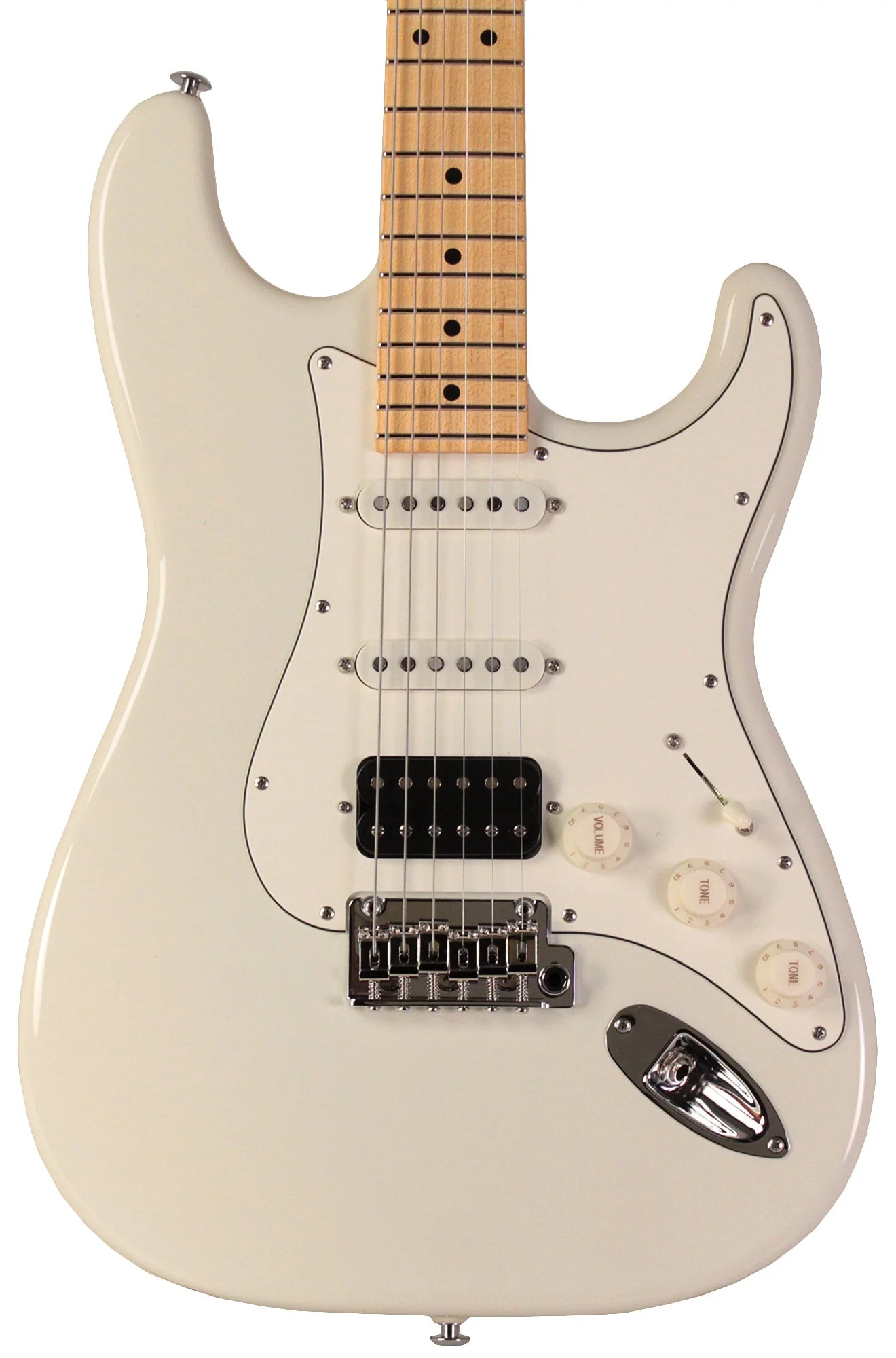 Suhr Classic S HSS Guitar, Olympic White, Maple - Image 6