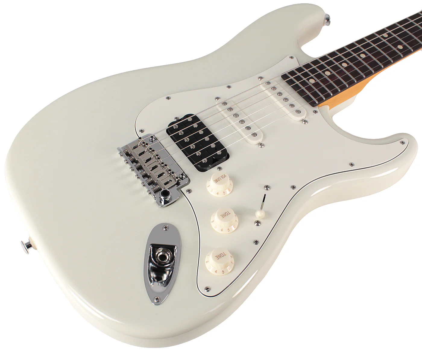 Suhr Classic S HSS Guitar, Olympic White, Rosewood - Image 2
