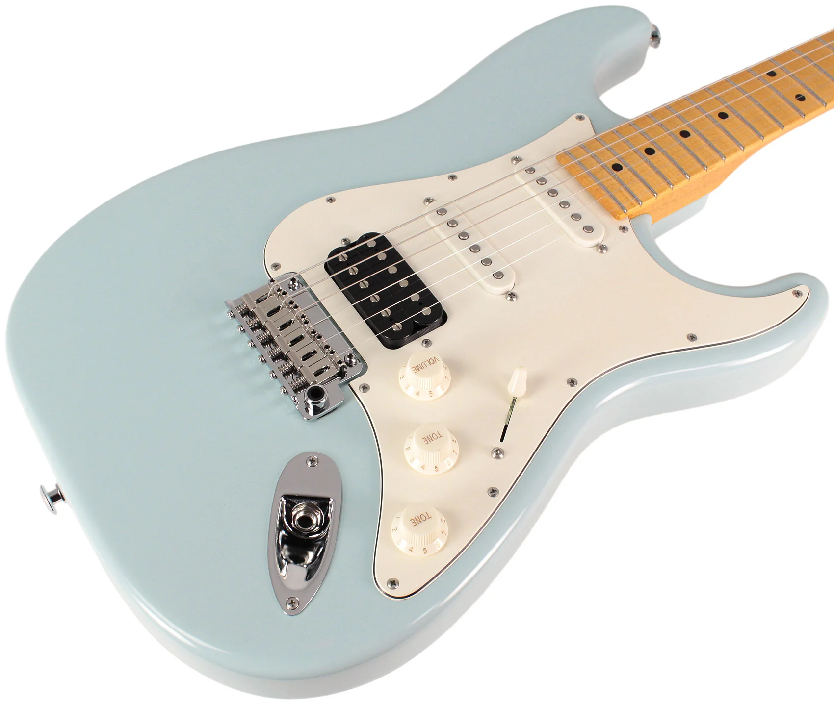 Suhr Classic S HSS Guitar, Sonic Blue, Maple - Image 2