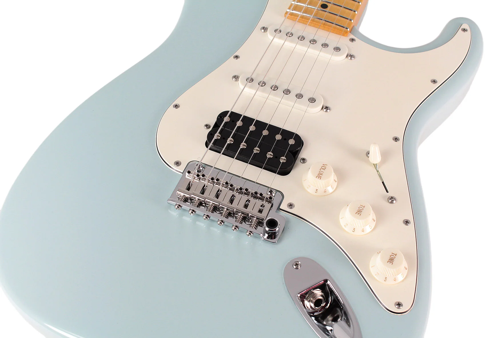 Suhr Classic S HSS Guitar, Sonic Blue, Maple - Image 3