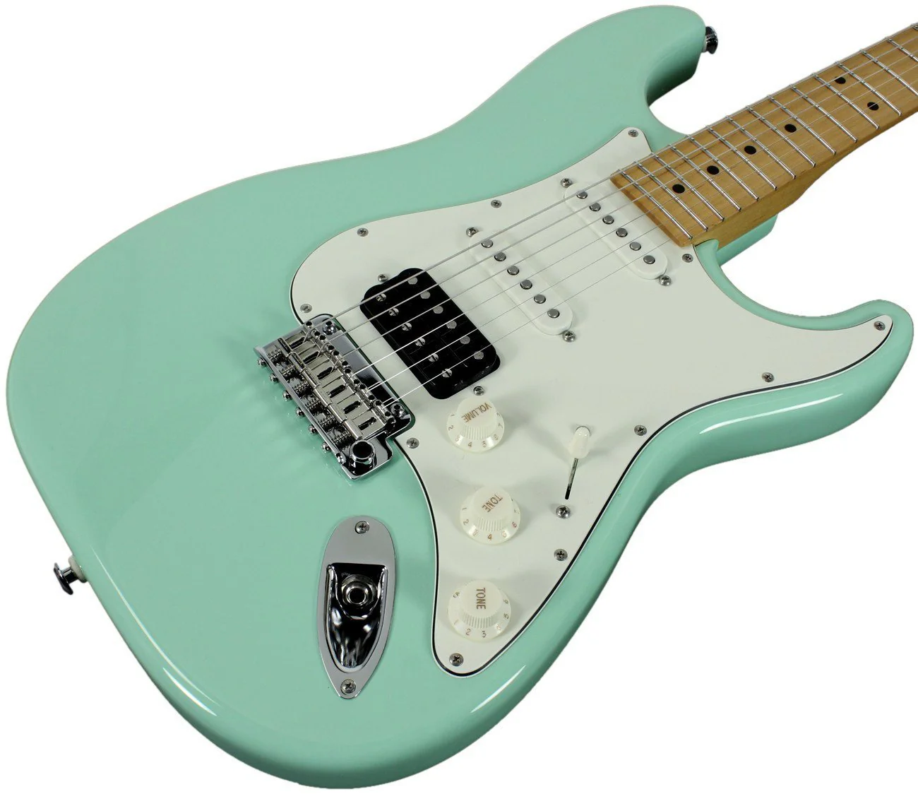Suhr Classic S HSS Guitar, Surf Green, Maple - Image 2