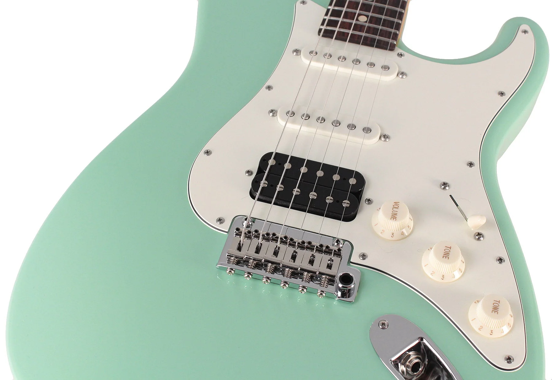 Suhr Classic S HSS Guitar, Surf Green, Rosewood - Image 3