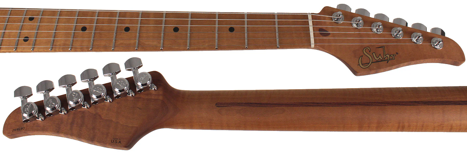 Suhr Select Classic S HSS Roasted Flamed Guitar, 3-Tone Burst, Maple - Image 3