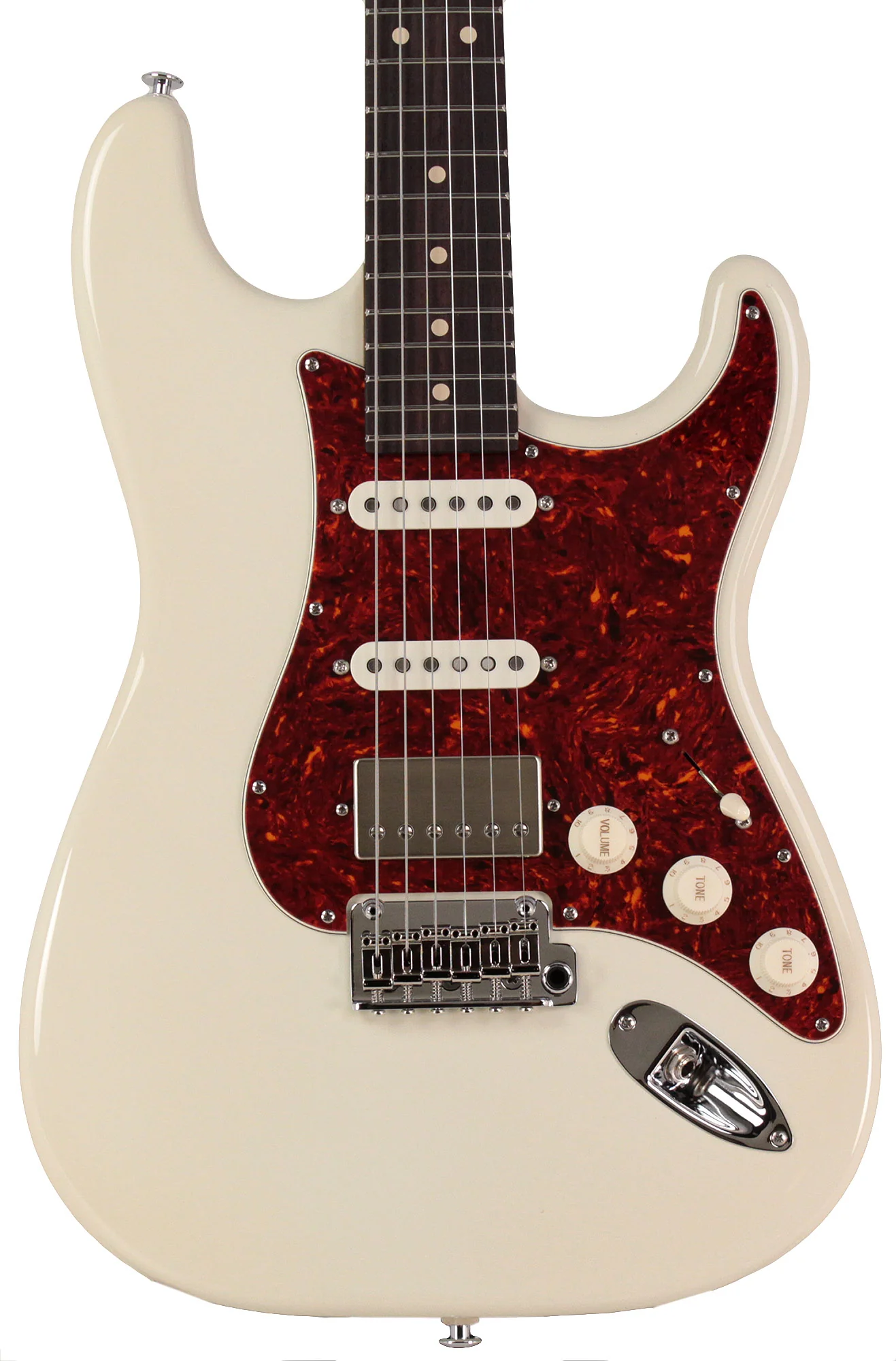 Suhr Classic S HSS Roasted Select Guitar, Olympic White, Rosewood - Image 7