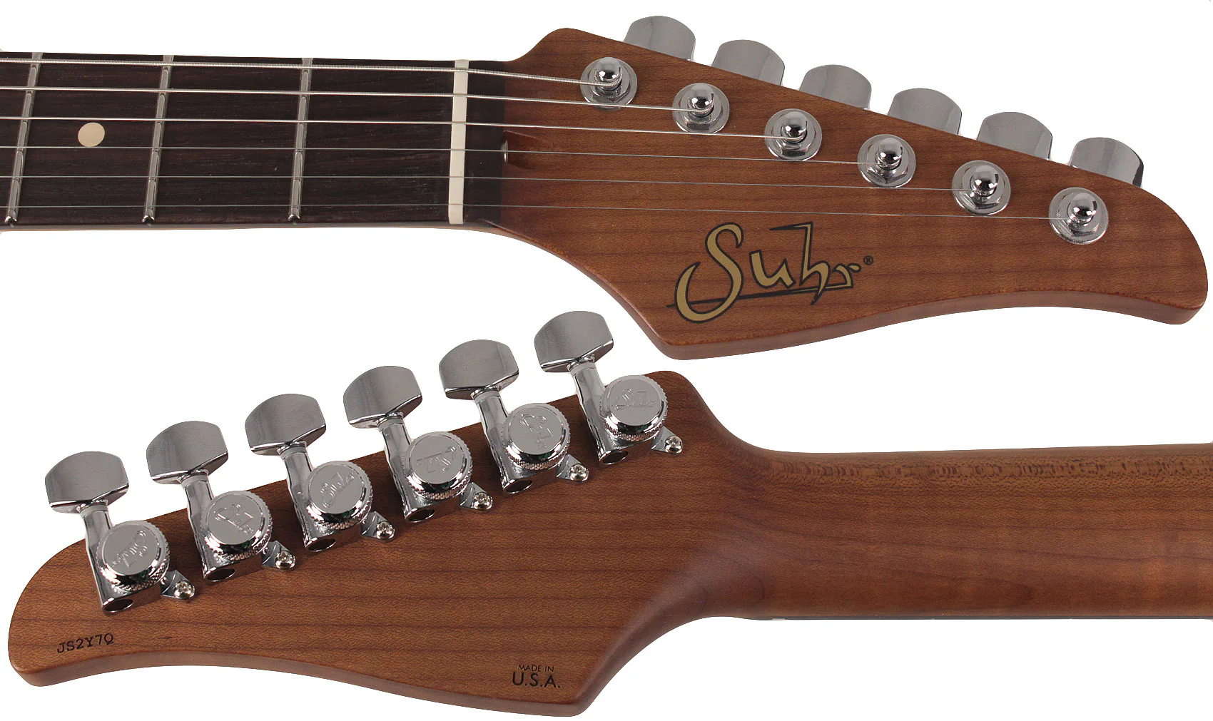 Suhr Select Classic S HSS Roasted Flamed Guitar, Olympic White, Rosewood - Image 8