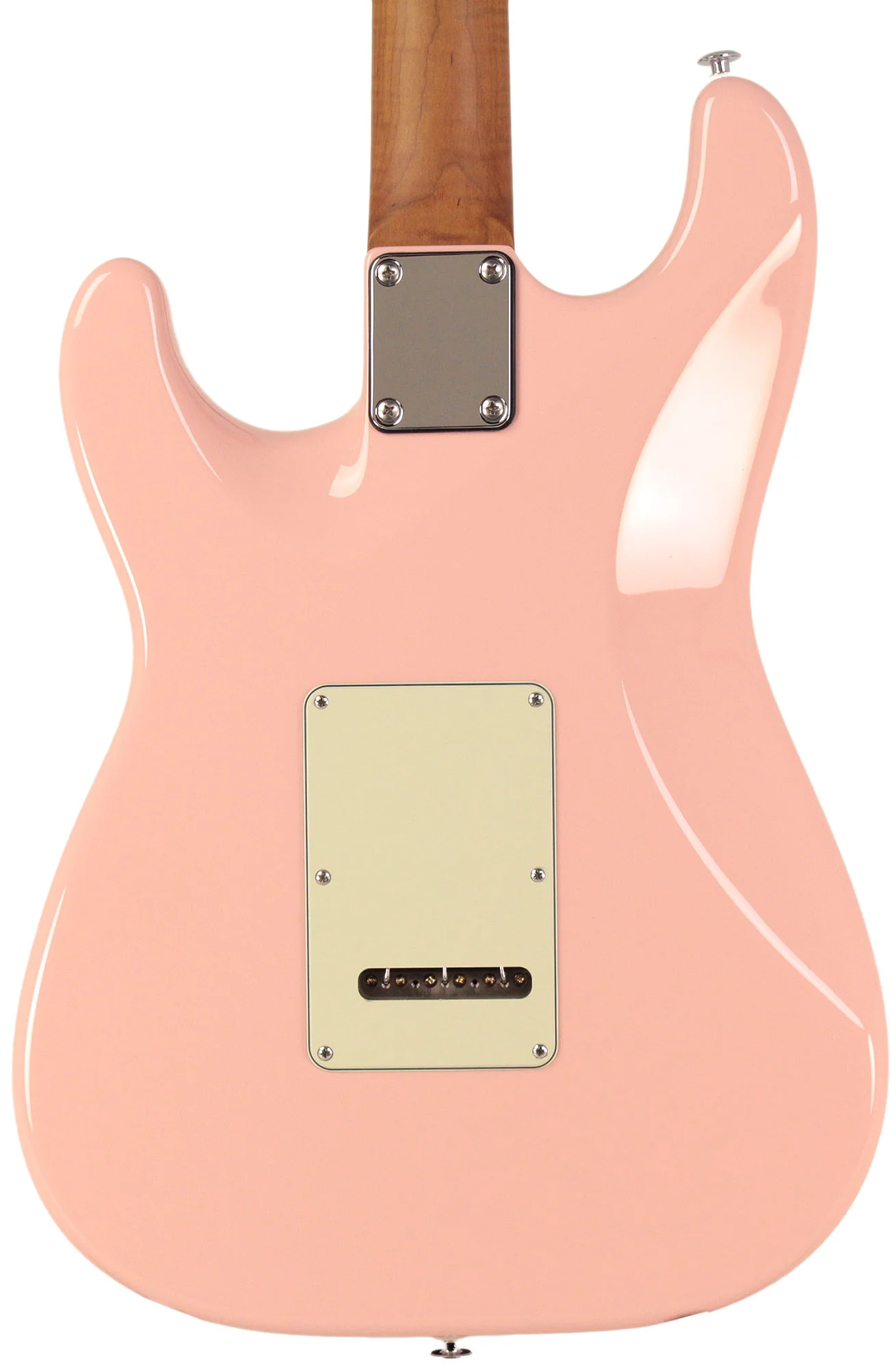 Suhr Select Classic S HSS Roasted Flamed Guitar, Shell Pink, Rosewood - Image 4