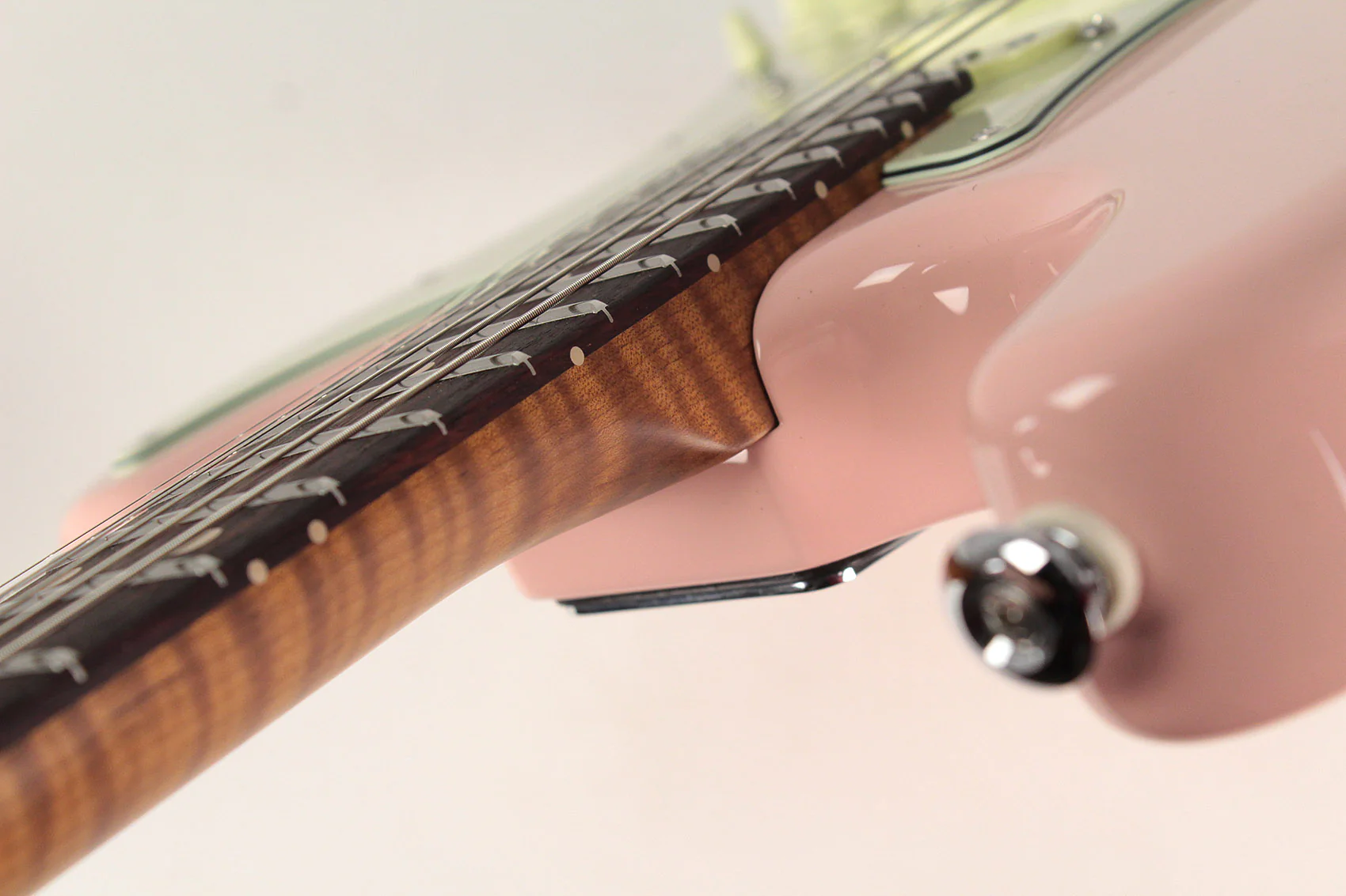 Suhr Select Classic S HSS Roasted Flamed Guitar, Shell Pink, Rosewood - Image 9