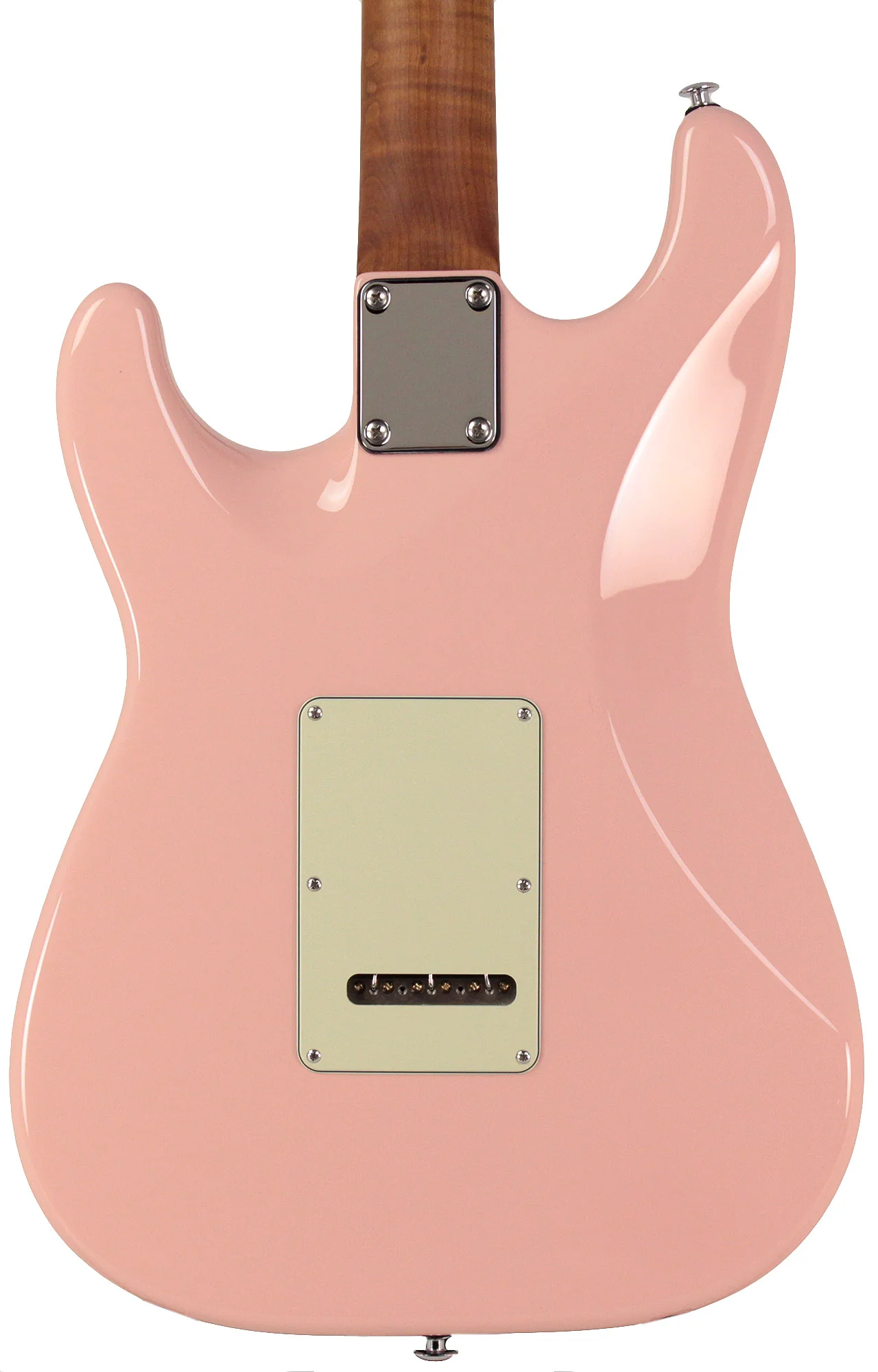 Suhr Select Classic S HSS Roasted Flamed Guitar, Shell Pink, Rosewood - Image 5