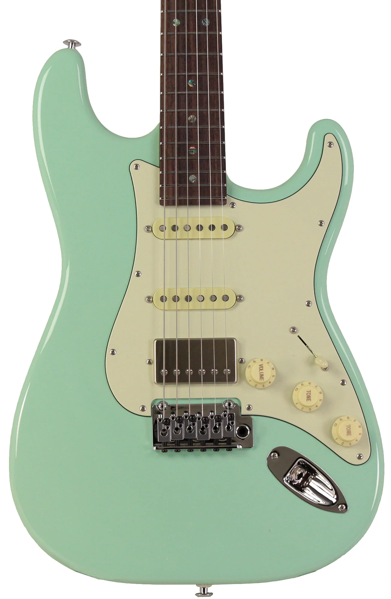Suhr Select Classic S HSS Guitar, Roasted Neck, Surf Green - Image 6