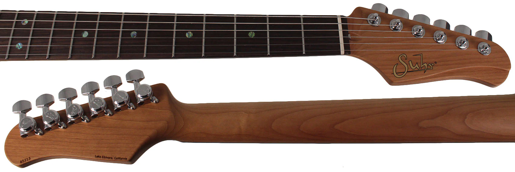 Suhr Select Classic S HSS Guitar, Roasted Neck, Surf Green, Tortoise Shell - Image 8