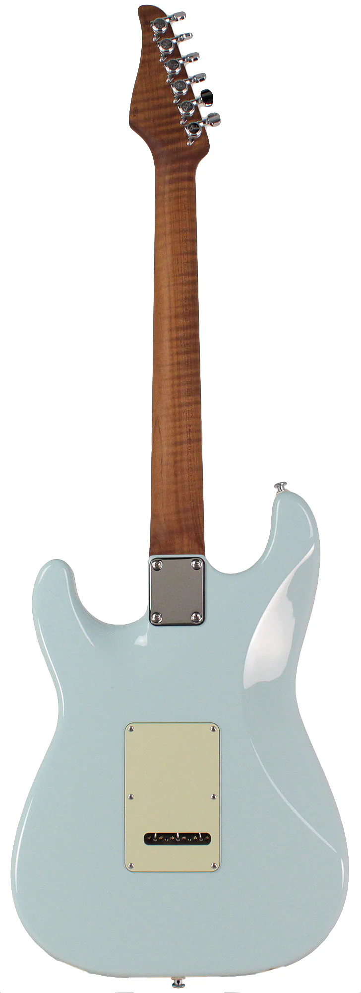 Suhr Select Classic S HSS Roasted Flamed Guitar, Sonic Blue, Rosewood - Image 7