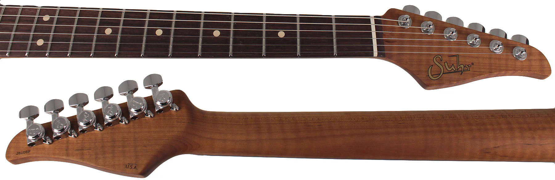 Suhr Select Classic S HSS Roasted Flamed Guitar, Sonic Blue, Rosewood - Image 8