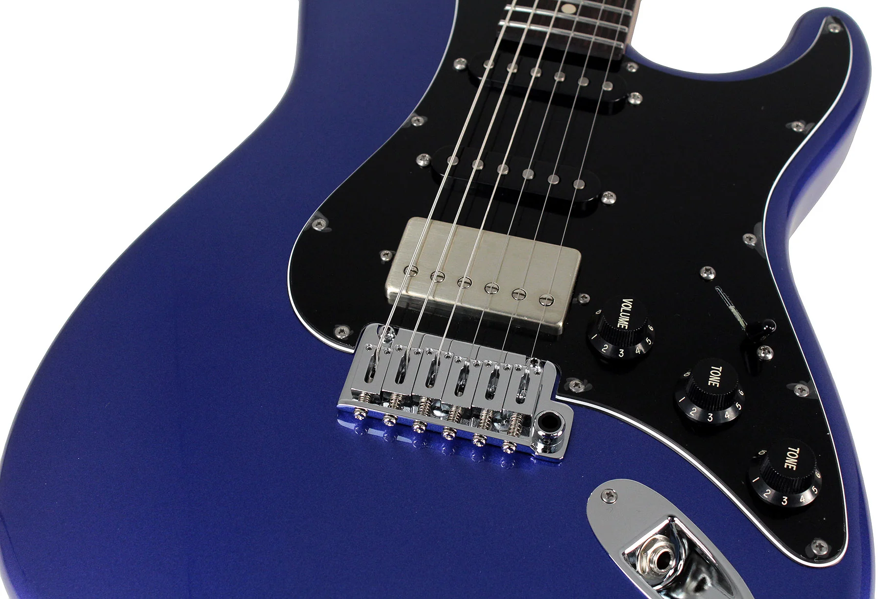 Suhr Limited Classic S Metallic Guitar, Indigo - Image 3