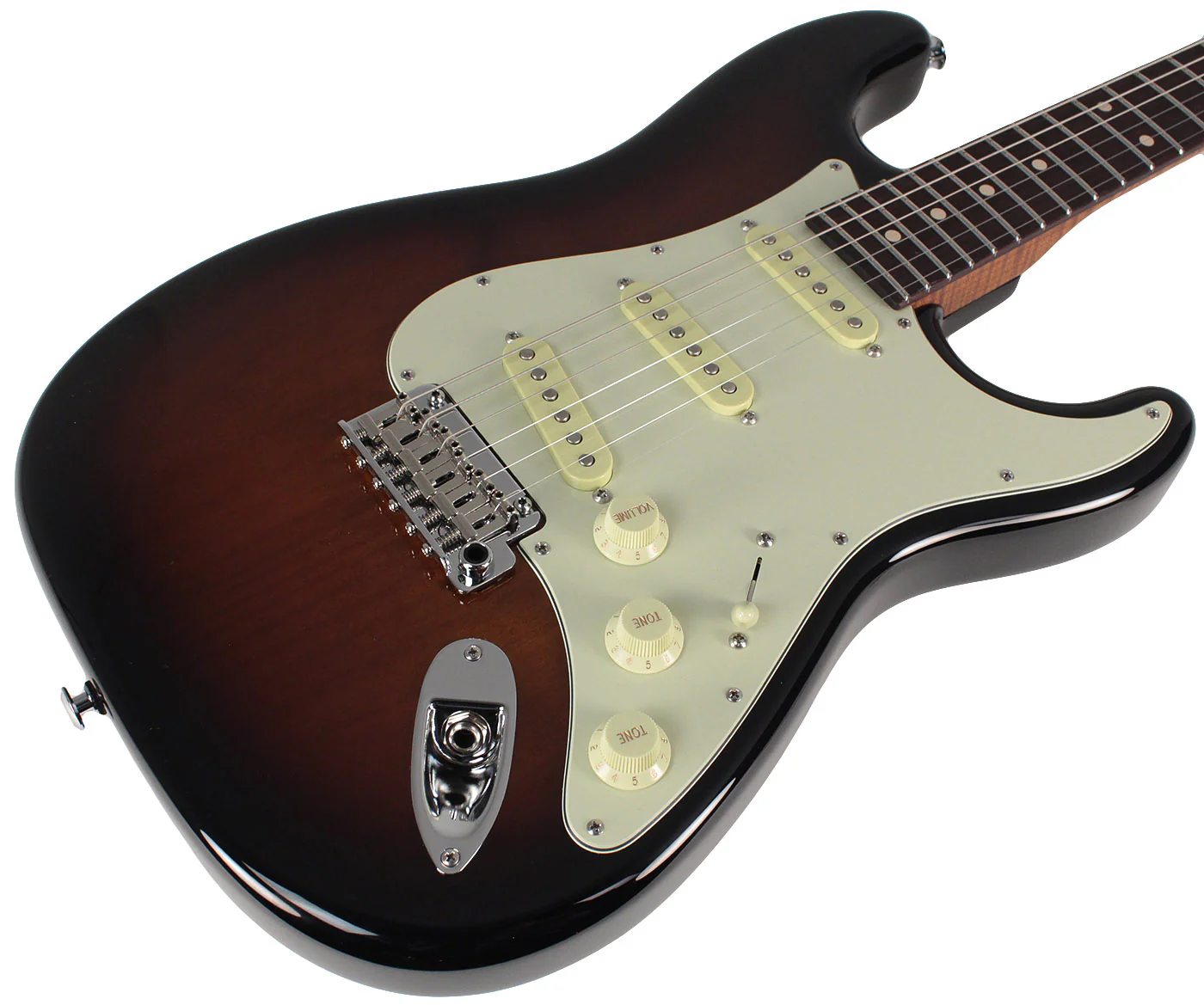 Suhr Classic S Roasted Select Guitar, 3-Tone Burst, Rosewood - Image 2