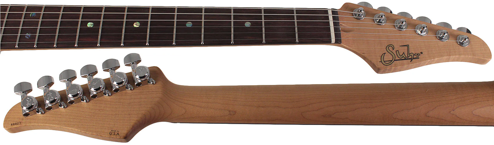 Suhr Select Classic S Guitar, Roasted Flamed Neck, 3-Tone Burst, Rosewood - Image 8