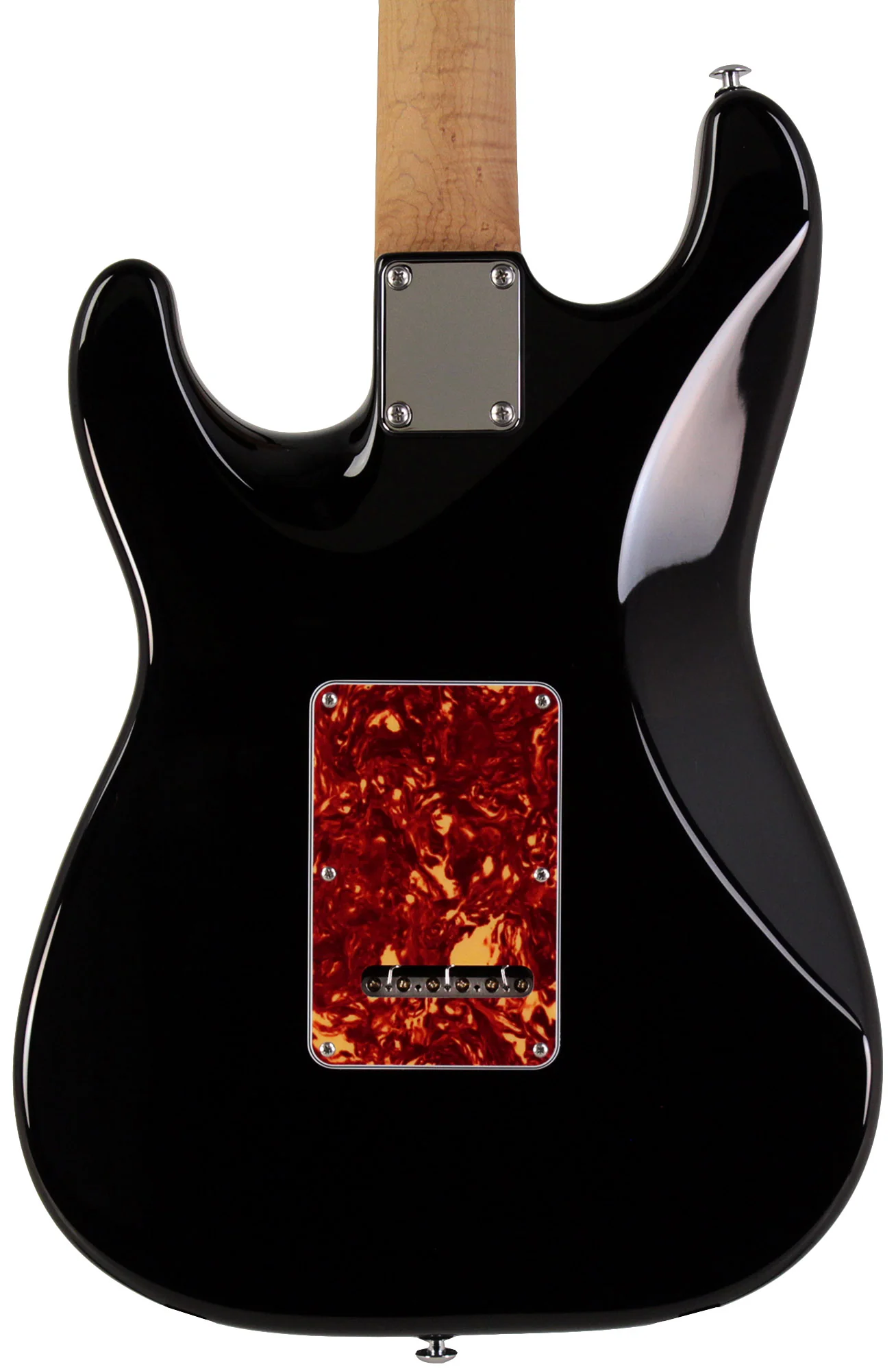 Suhr Select Classic S Guitar, Roasted Flamed Neck, Black, Rosewood - Image 7